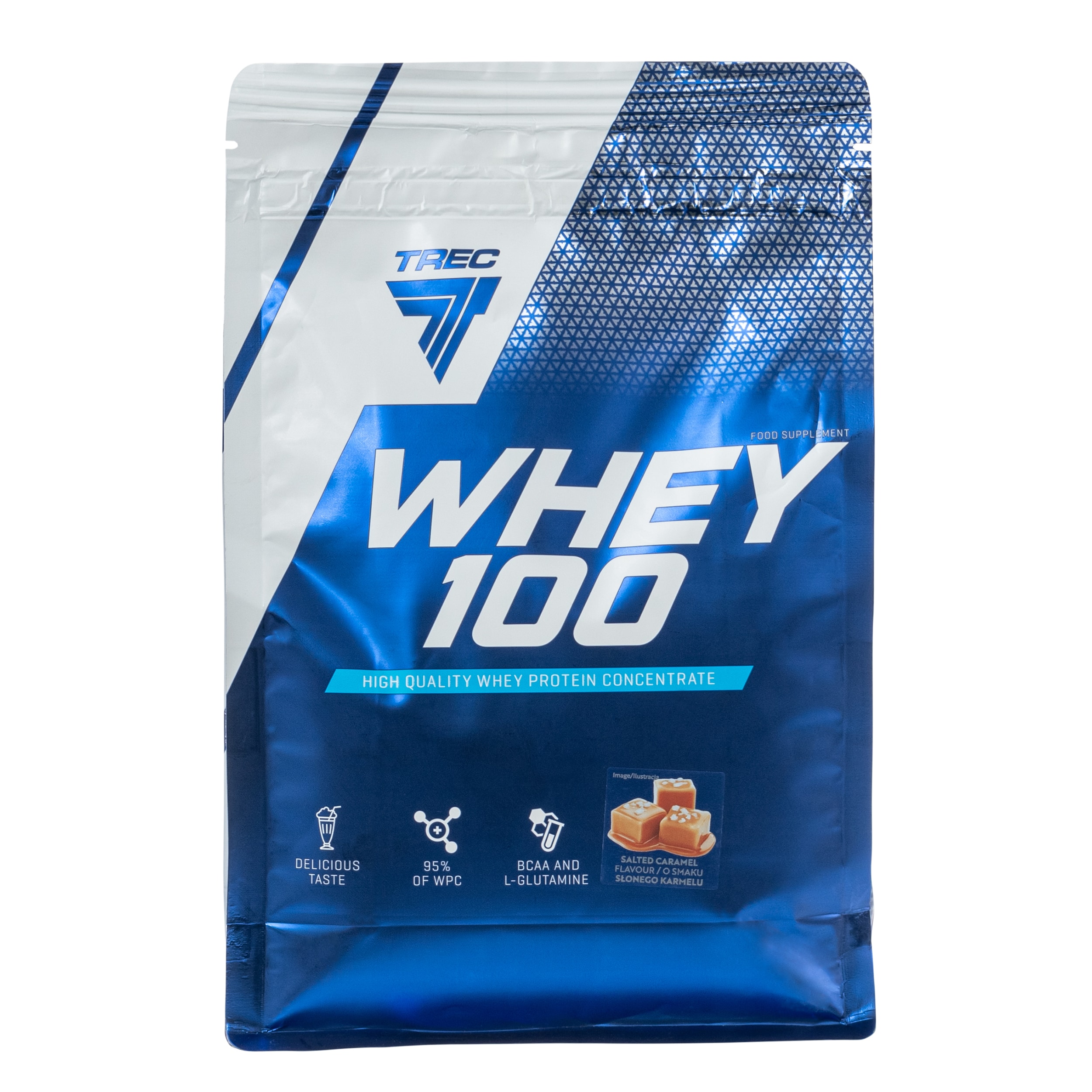 Odżywka białkowa Trec Whey 100 900 g Solony karmel - suplement diety