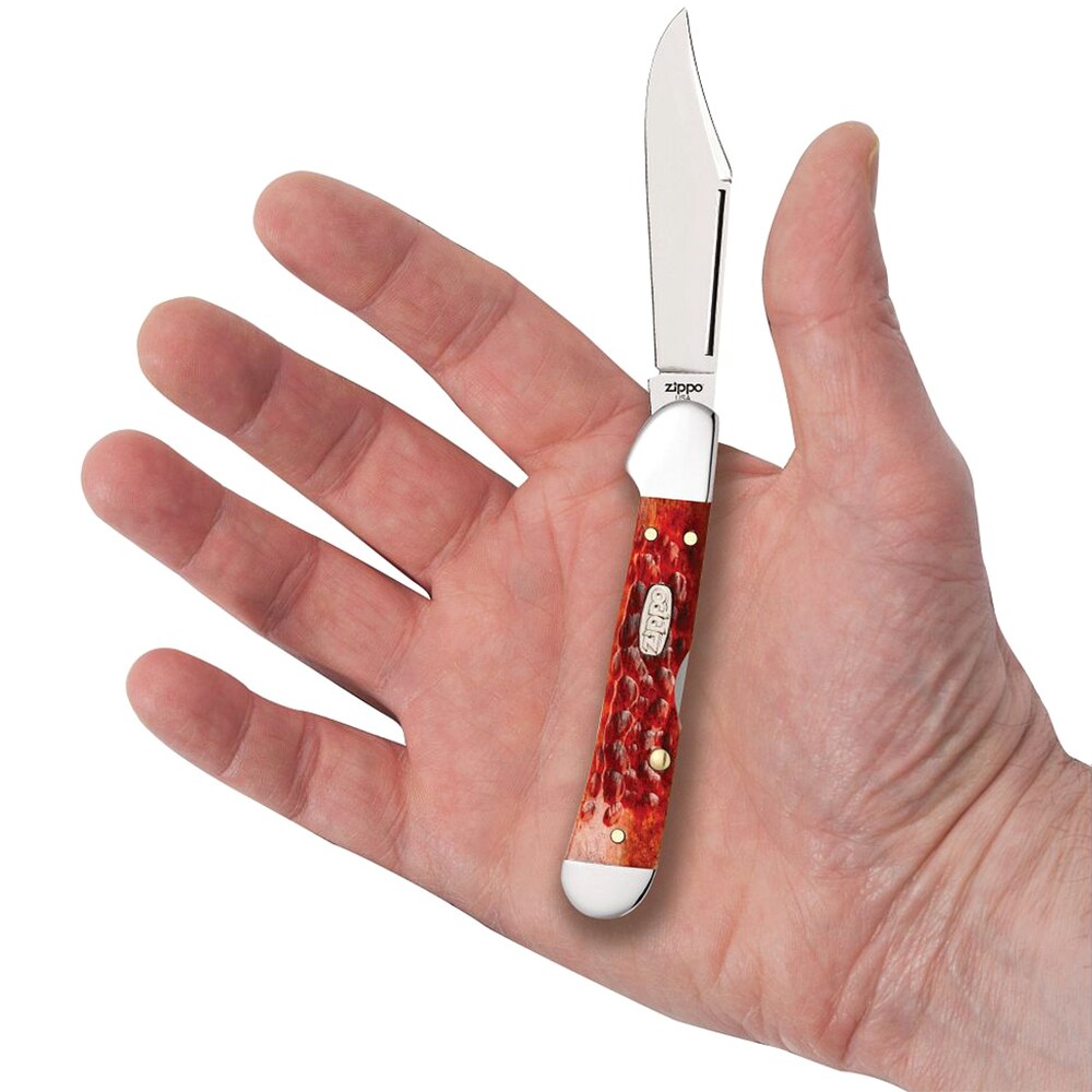 Nóż składany Zippo Mini Copperlock - Chestnut Bone