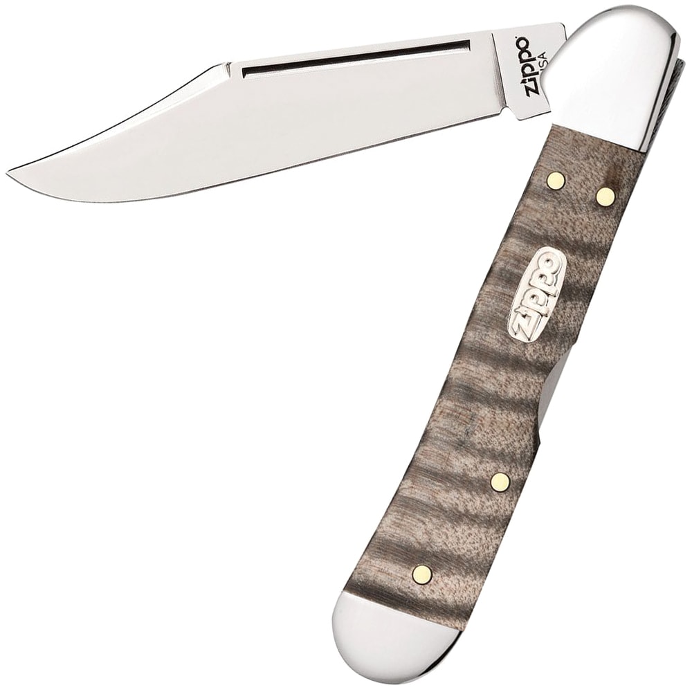 Nóż składany Zippo Mini Copperlock - Curly Maple Wood
