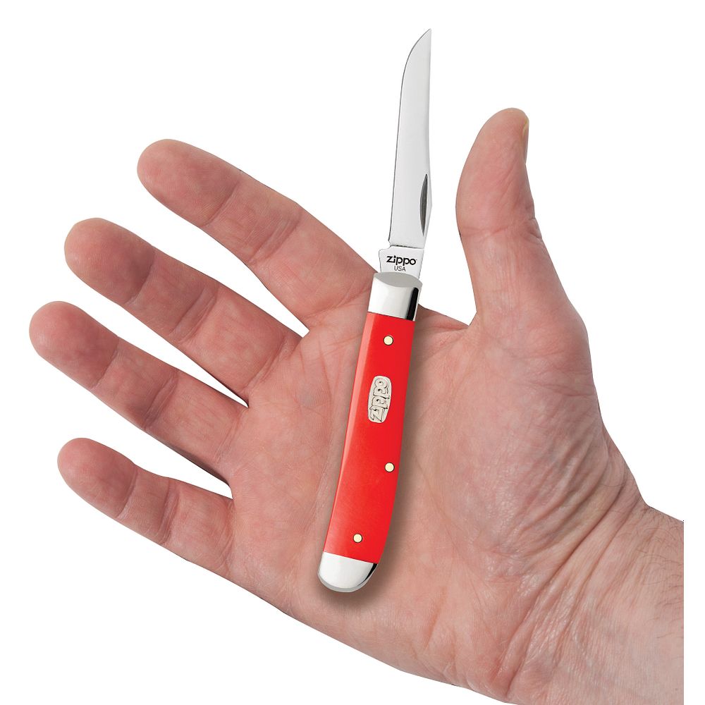 Nóż składany Zippo Mini Trapper - Synthetic Red