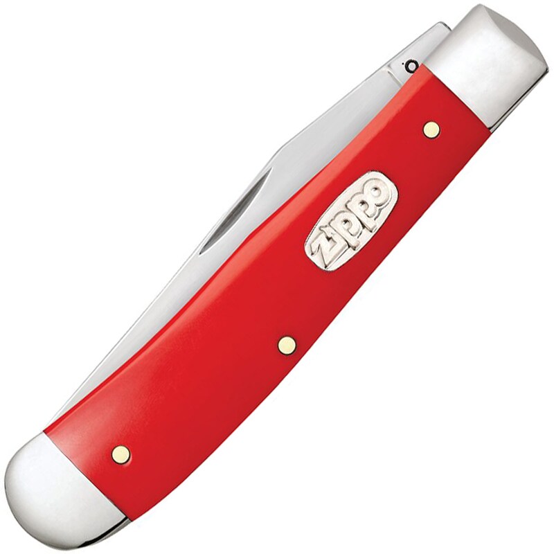 Nóż składany Zippo Trapper - Red Synthetic