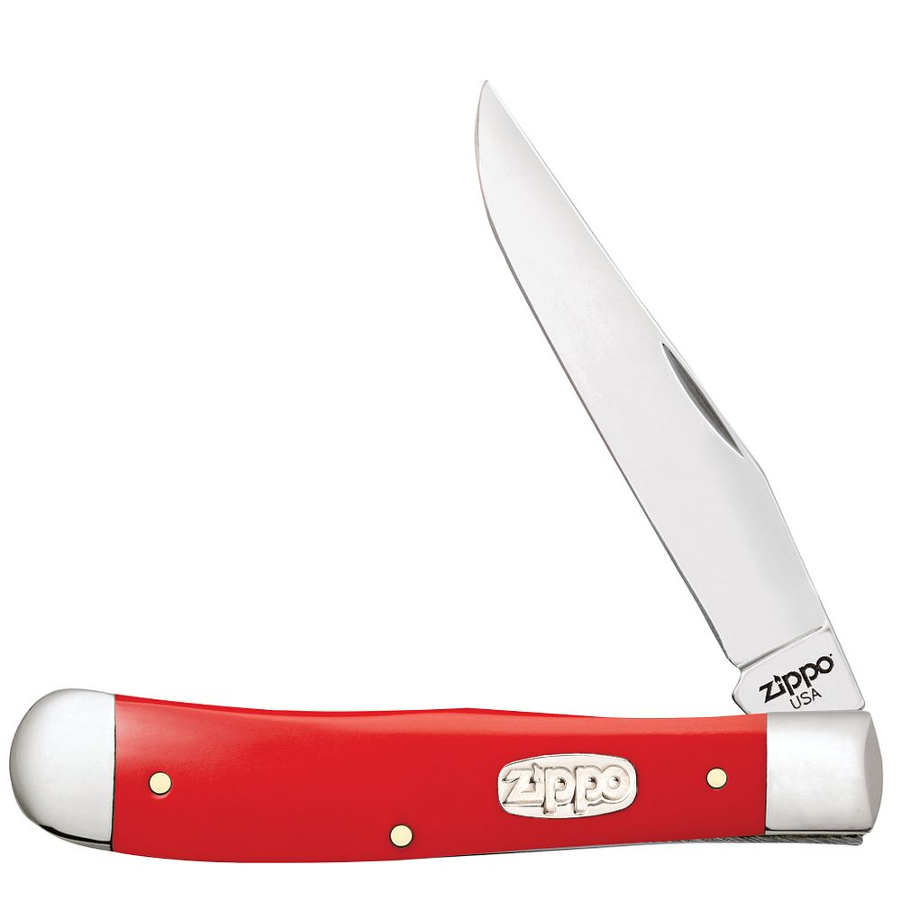 Nóż składany Zippo Trapper - Red Synthetic