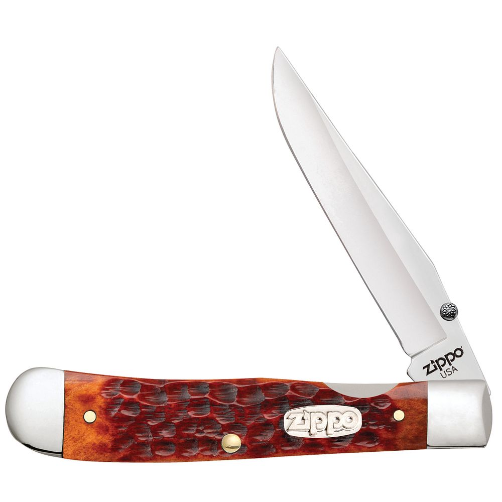 Nóż składany Zippo Trapperlock - Chestnut Bone