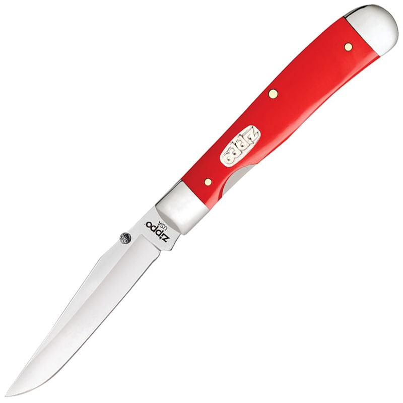 Nóż składany Zippo Trapperlock - Red Synthetic