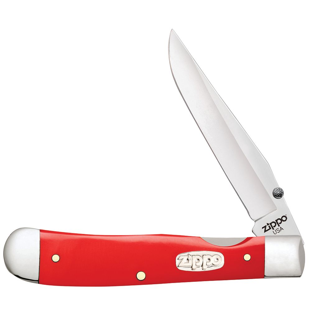 Nóż składany Zippo Trapperlock - Red Synthetic