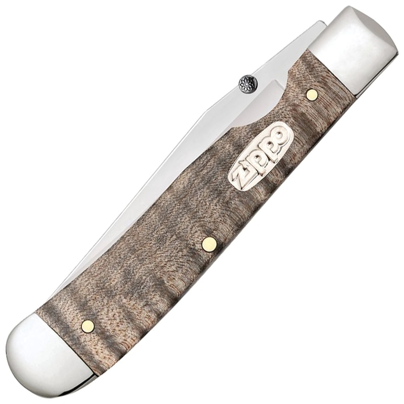 Nóż składany Zippo Trapperlock - Curly Maple Wood