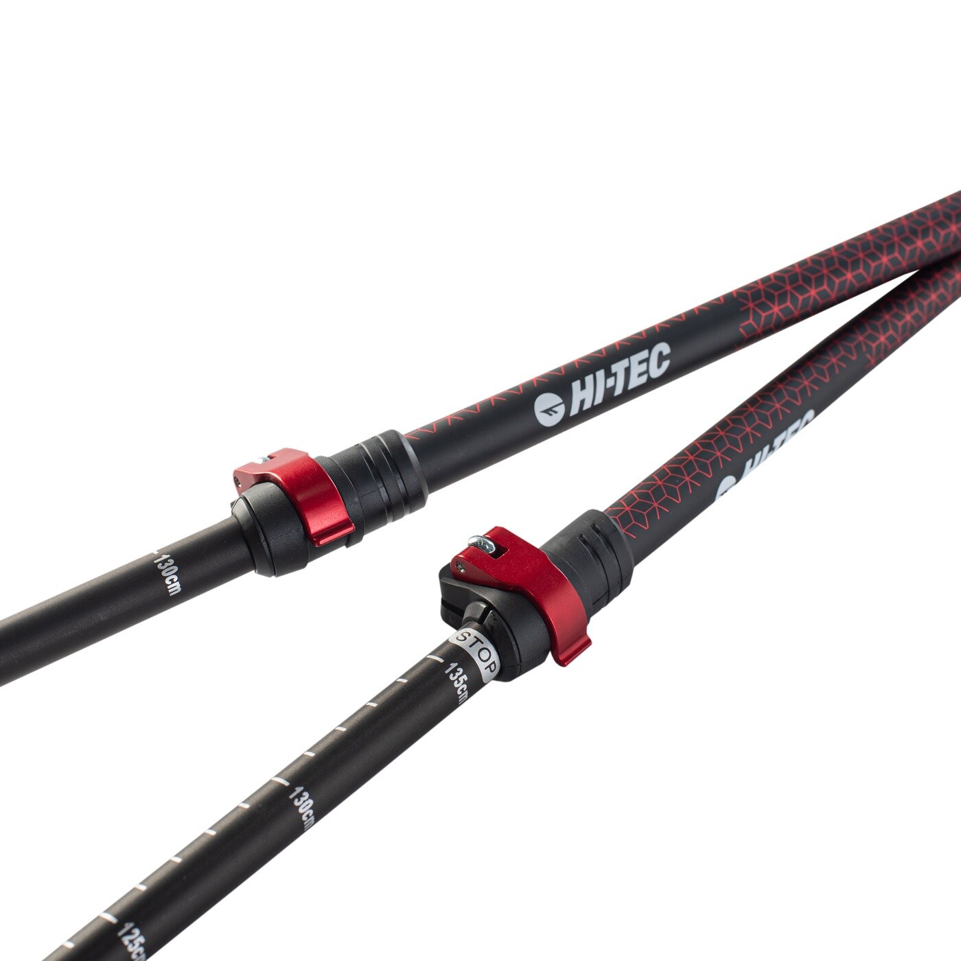 Kije Nordic Walking Hi-Tec Eclipsis - Black/Red