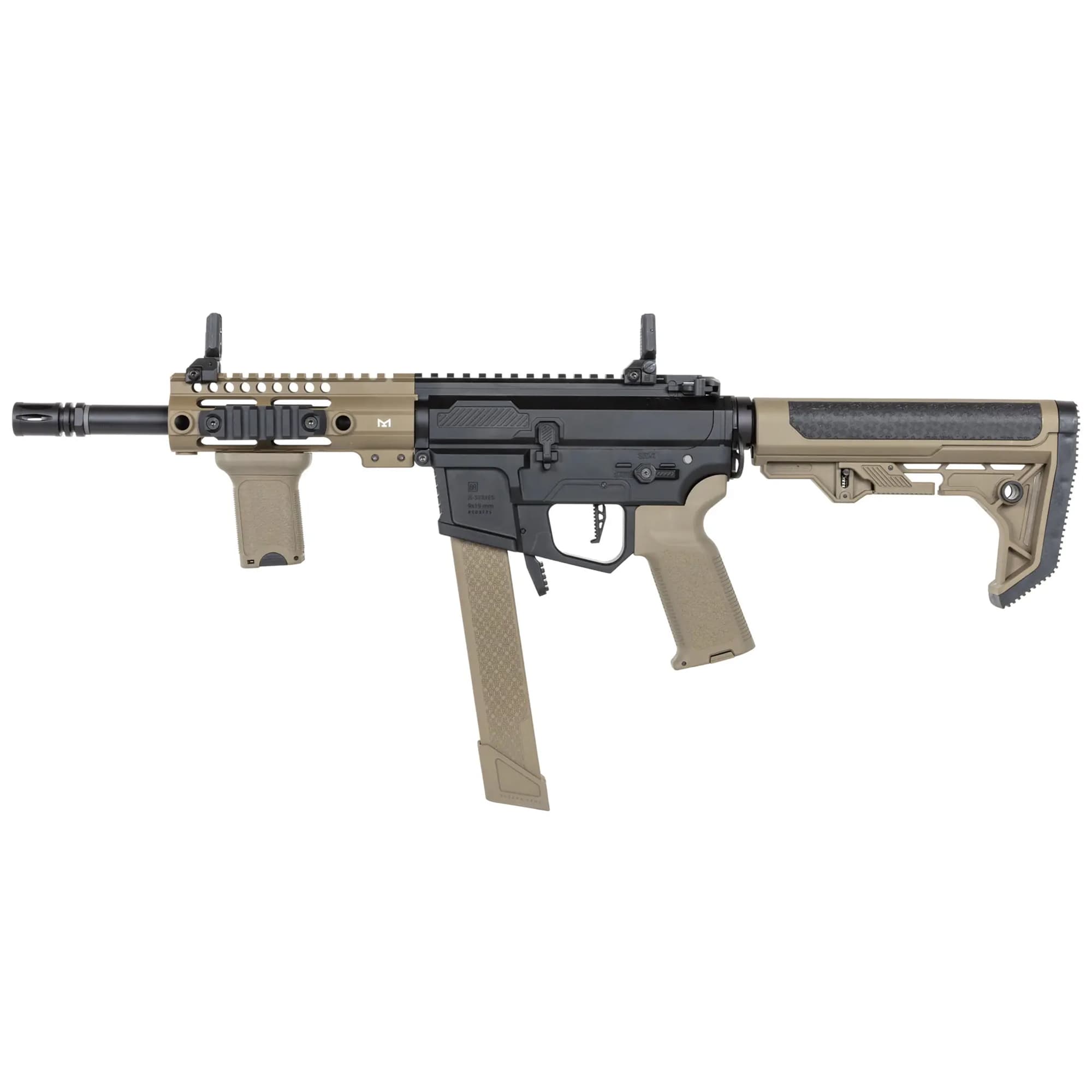 Пістолет-кулемет AEG Specna Arms SA-PX01 PRIME Dark Matter High Speed 27k - Half-Tan