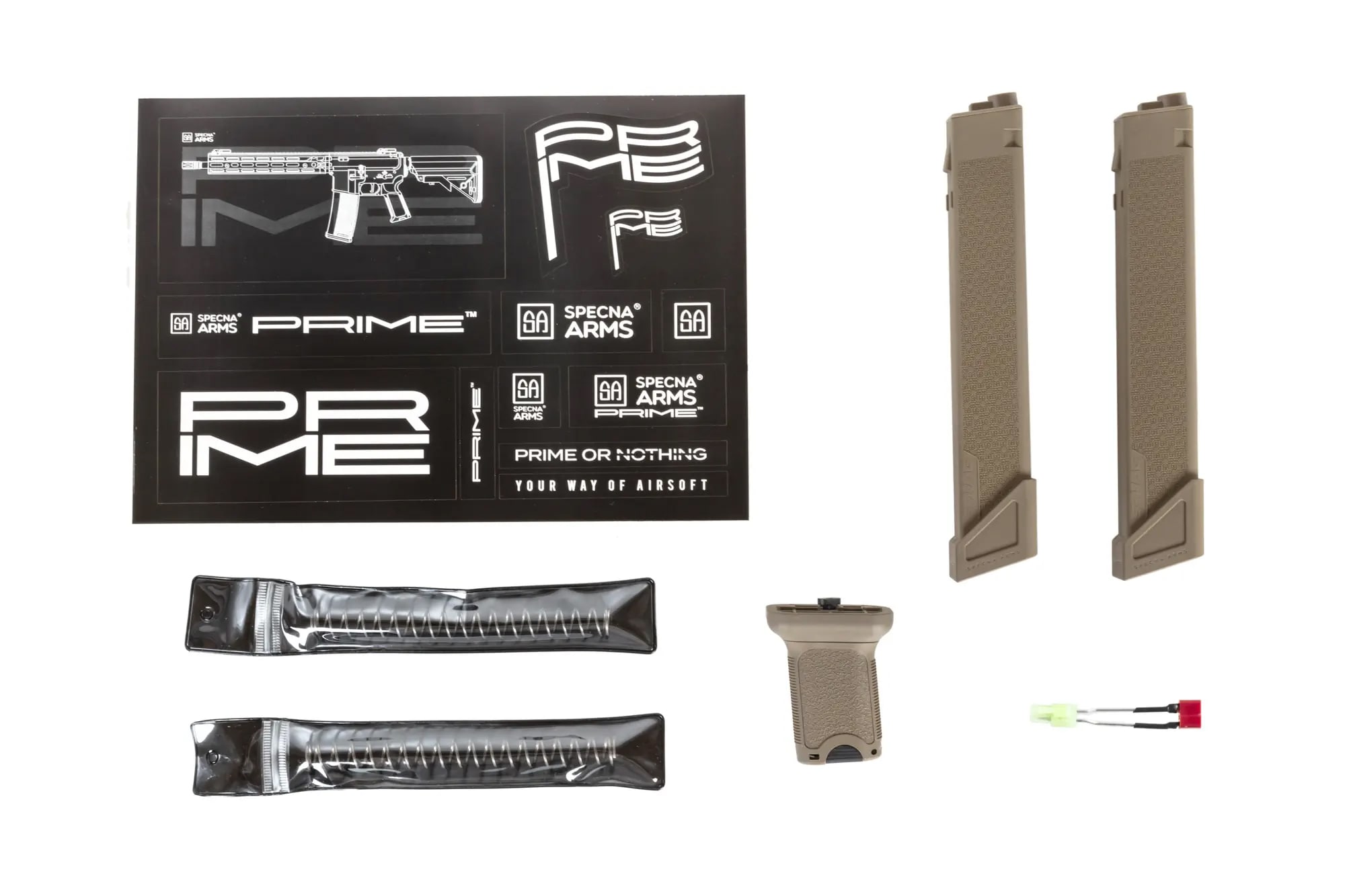 Пістолет-кулемет AEG Specna Arms SA-PX01 PRIME Dark Matter High Speed 27k - Half-Tan