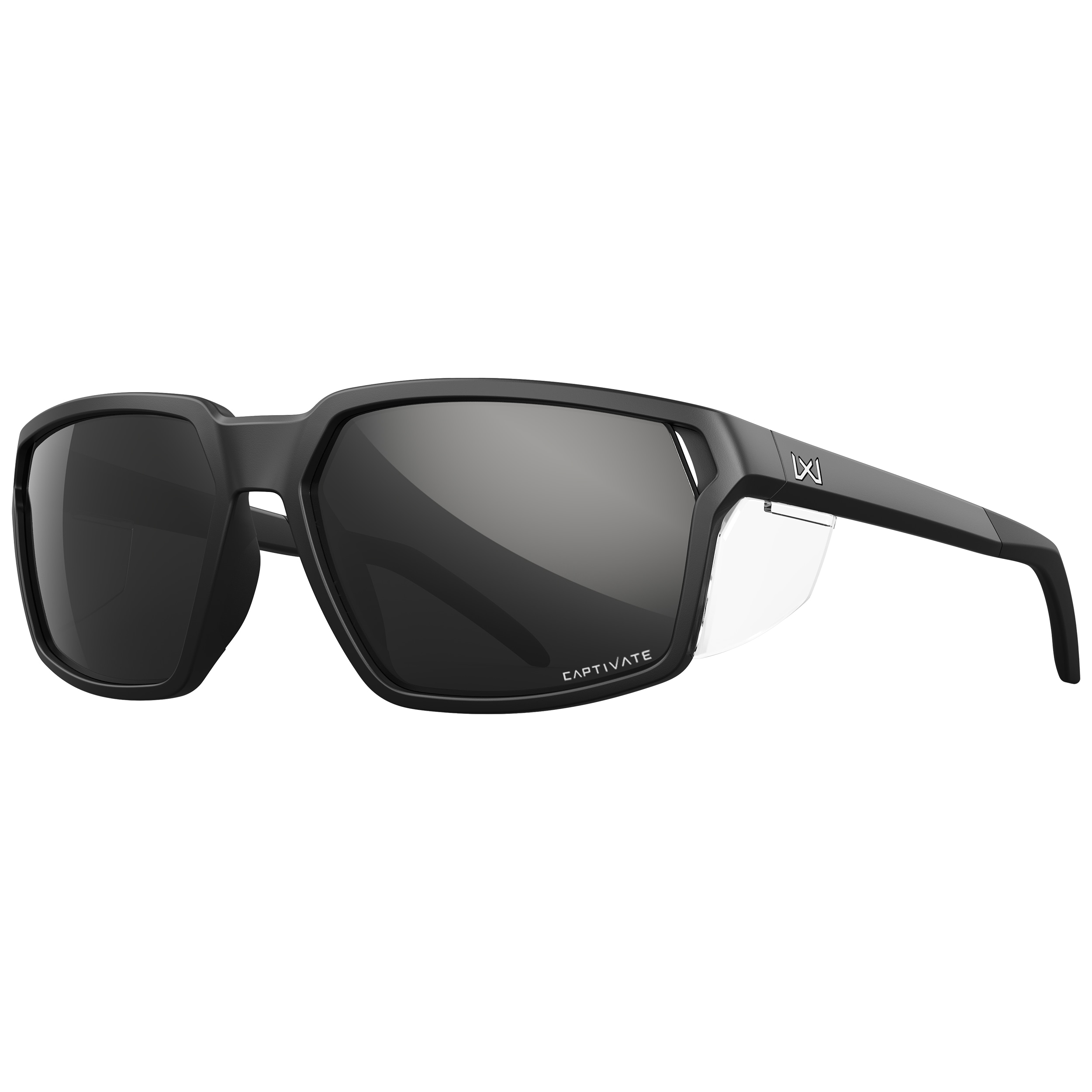 Okulary taktyczne Wiley X Sierra Polarized Matte Black Frame - Black Mirror