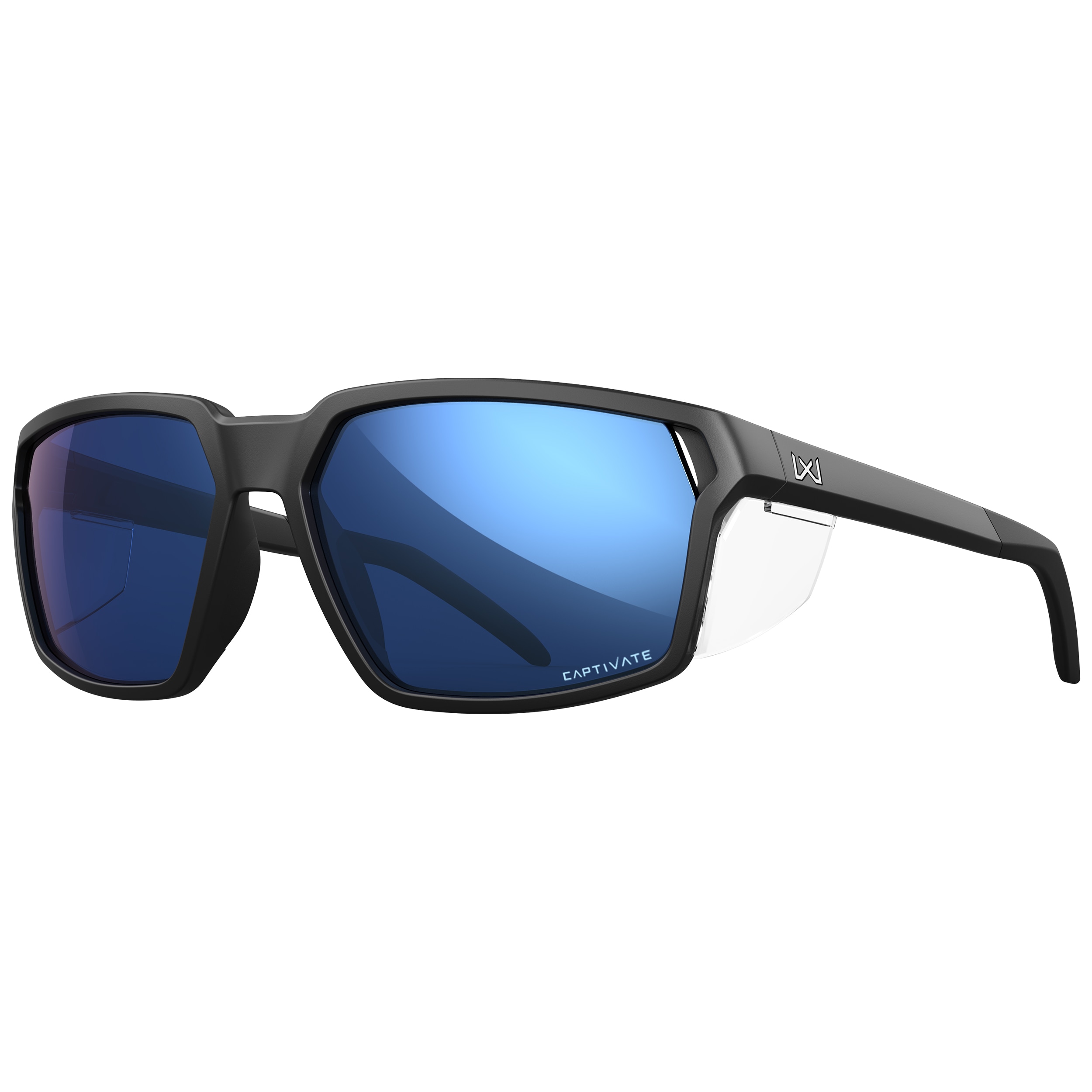 Okulary taktyczne Wiley X Sierra - Captivate Polarized Blue Mirror/Matte Black