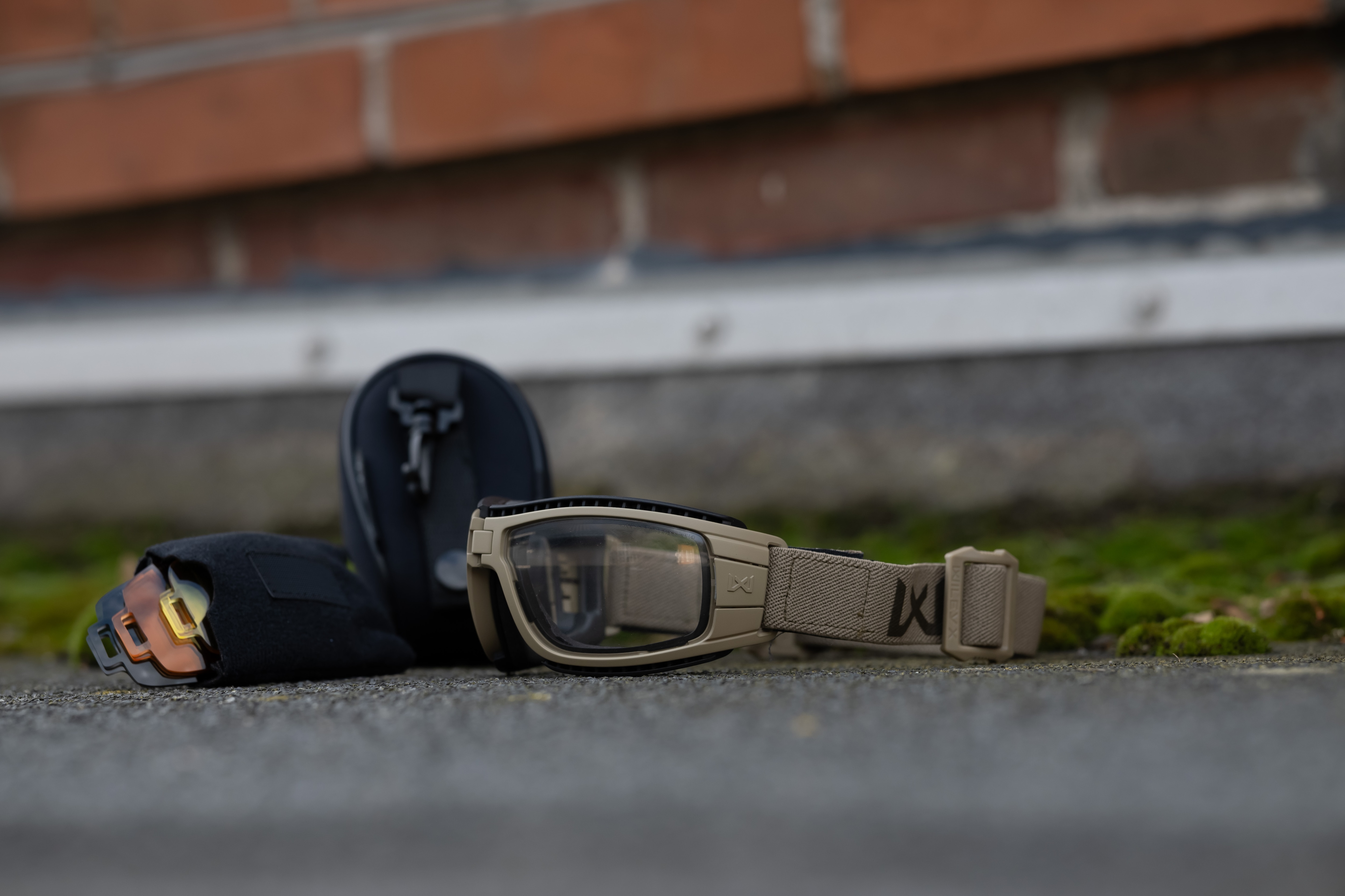 Gogle taktyczne Wiley X Lynx Clear/Grey - Tan