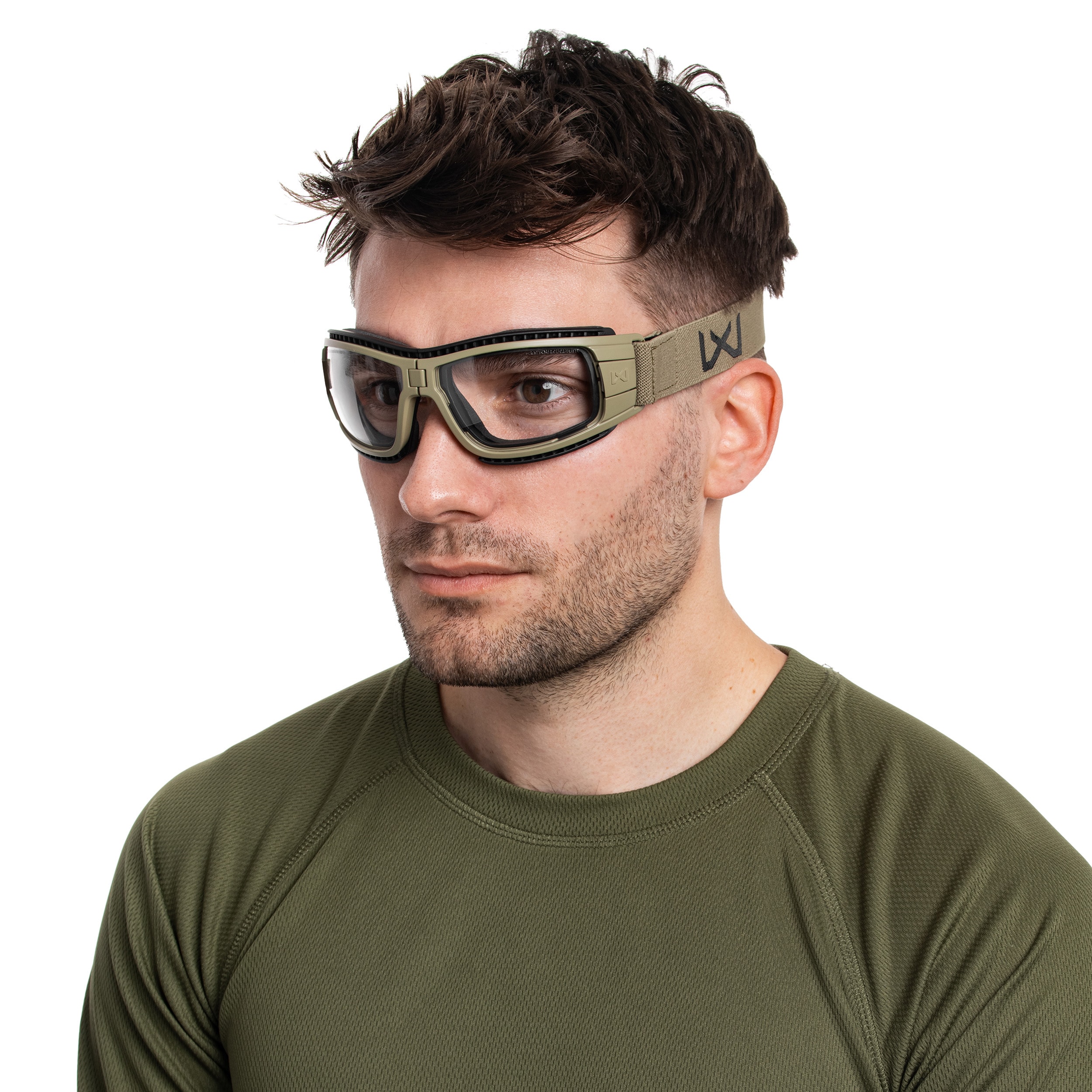 Gogle taktyczne Wiley X Lynx Clear/Grey - Tan