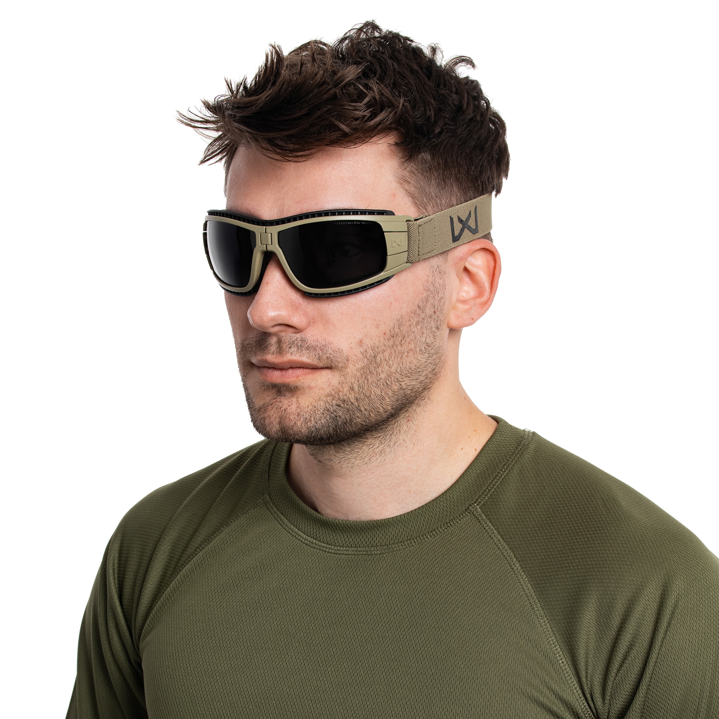 Gogle taktyczne Wiley X Lynx Clear/Grey - Tan