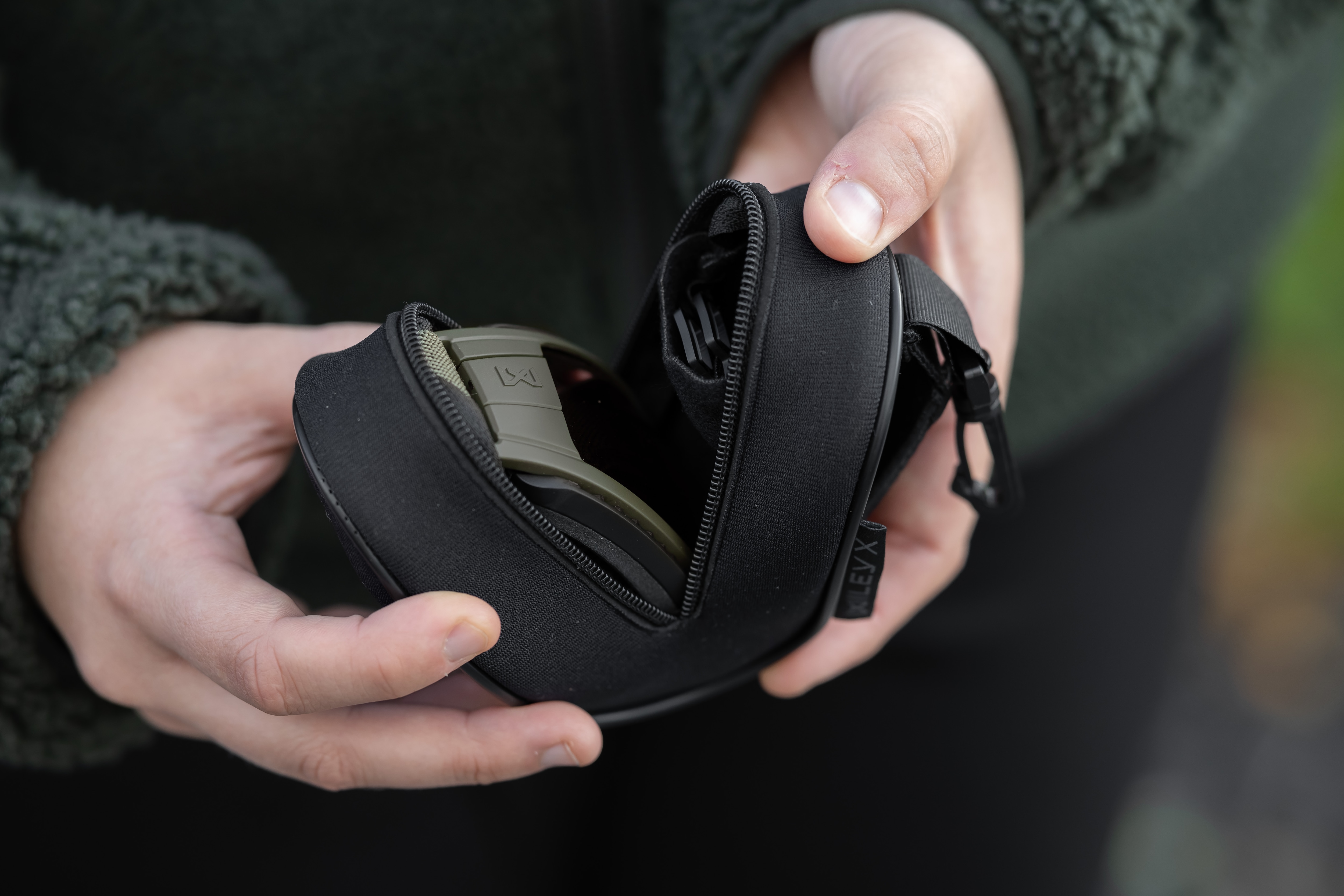 Gogle taktyczne Wiley X Lynx Clear/Grey - Green