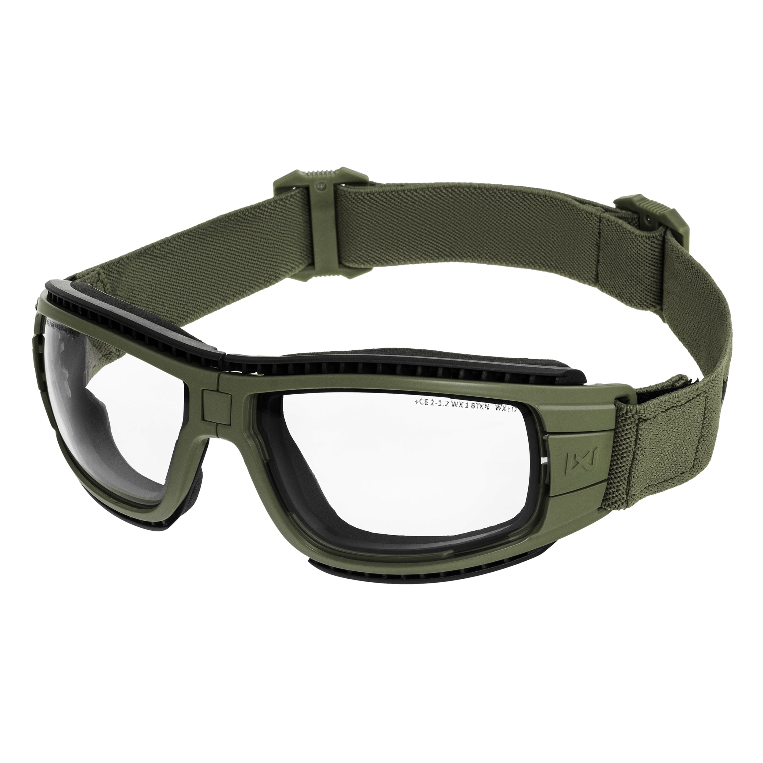 Gogle taktyczne Wiley X Lynx Clear/Grey - Green
