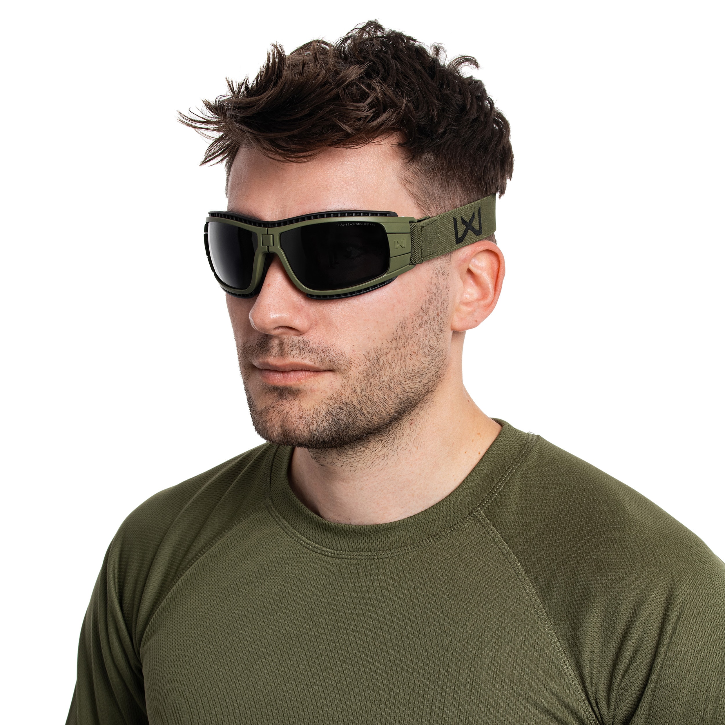 Gogle taktyczne Wiley X Lynx Clear/Grey - Green