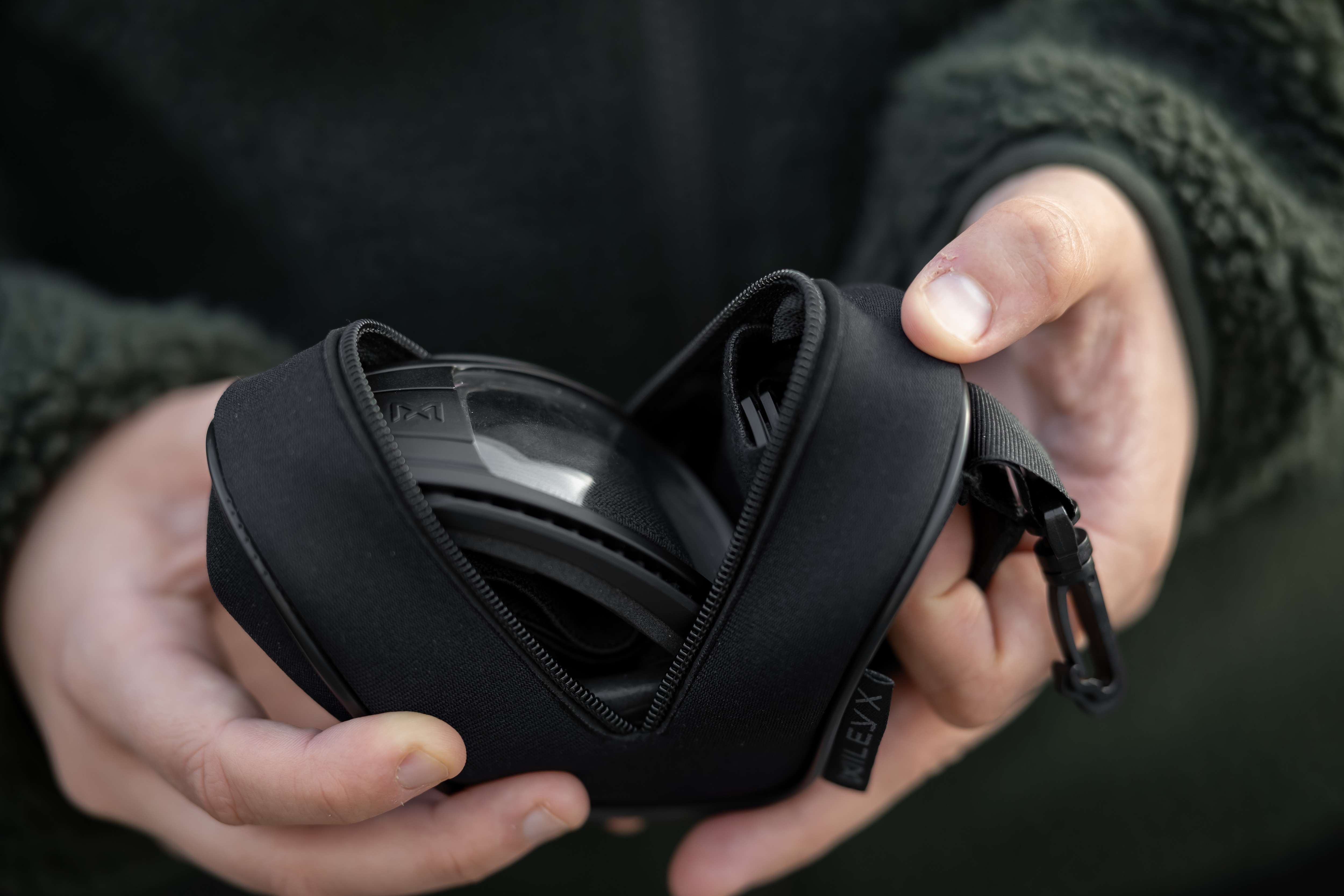 Gogle taktyczne Wiley X Lynx Clear/Grey - Black