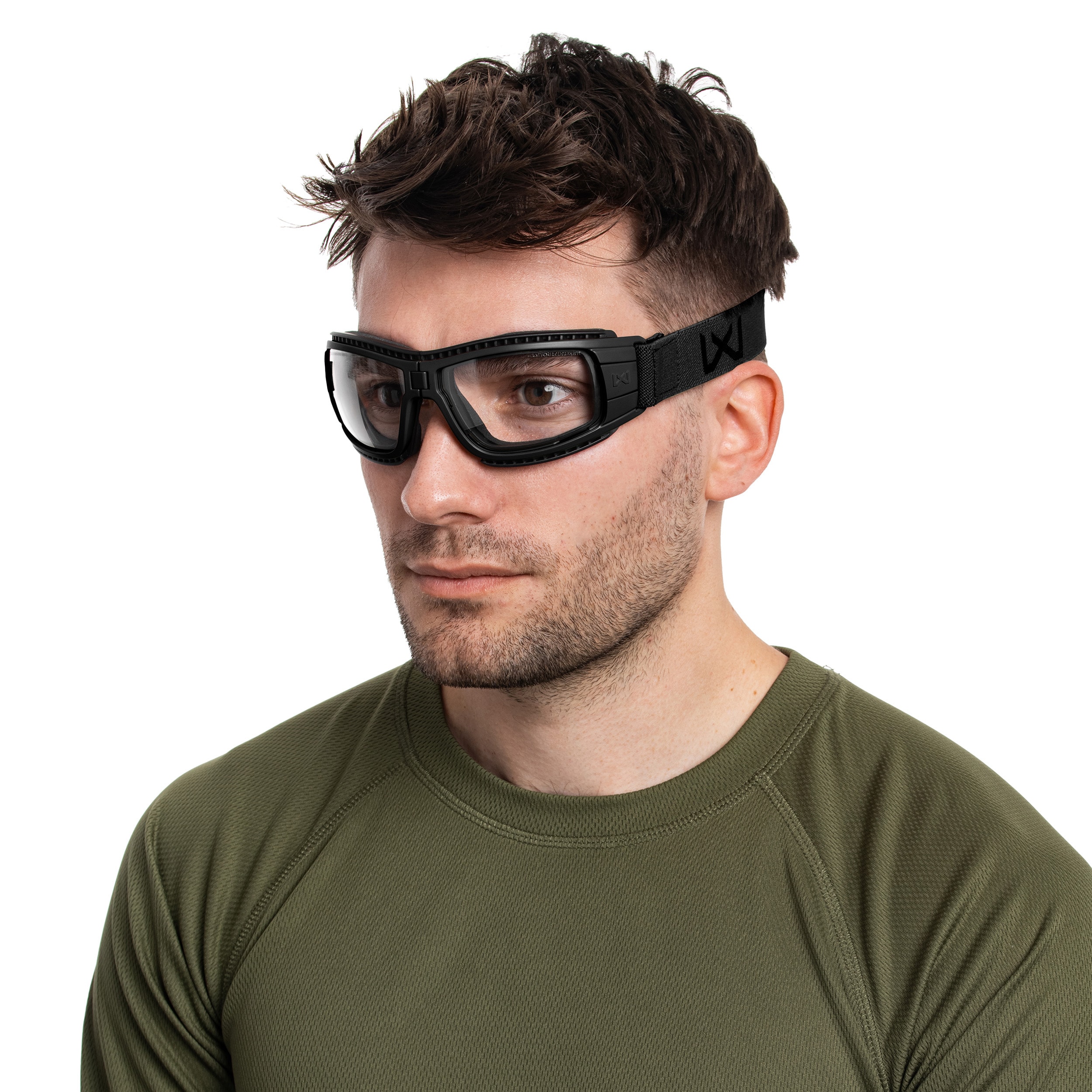 Gogle taktyczne Wiley X Lynx Clear/Grey - Black