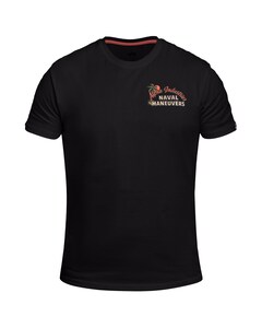 Футболка T-Shirt Alpha Industries Naval Maneuvers Back Print - Black Футболка T-Shirt Alpha Industries Naval Maneuvers Back Print - Black