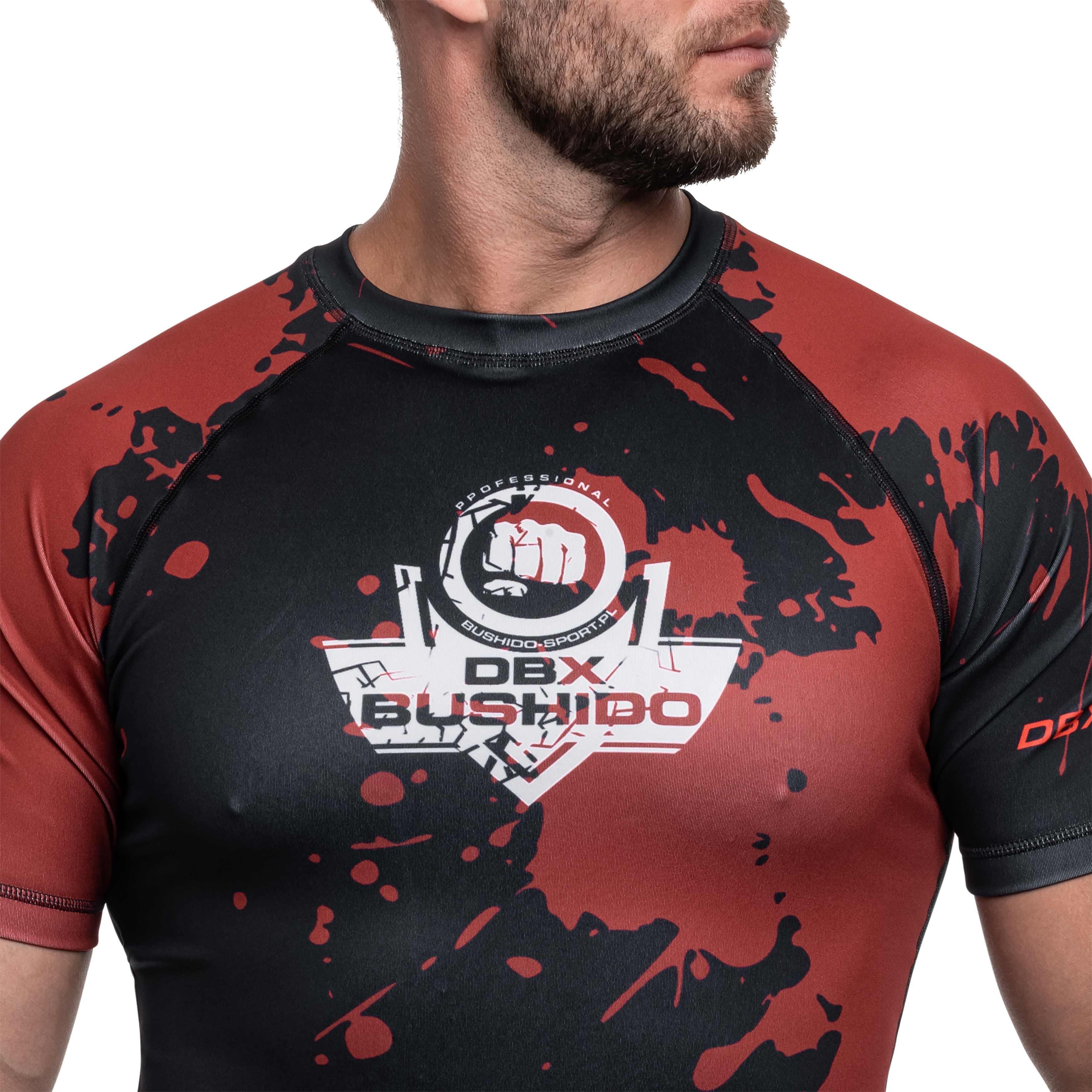 Koszulka T-shirt termoaktywna DBX Bushido Rashguard Blood