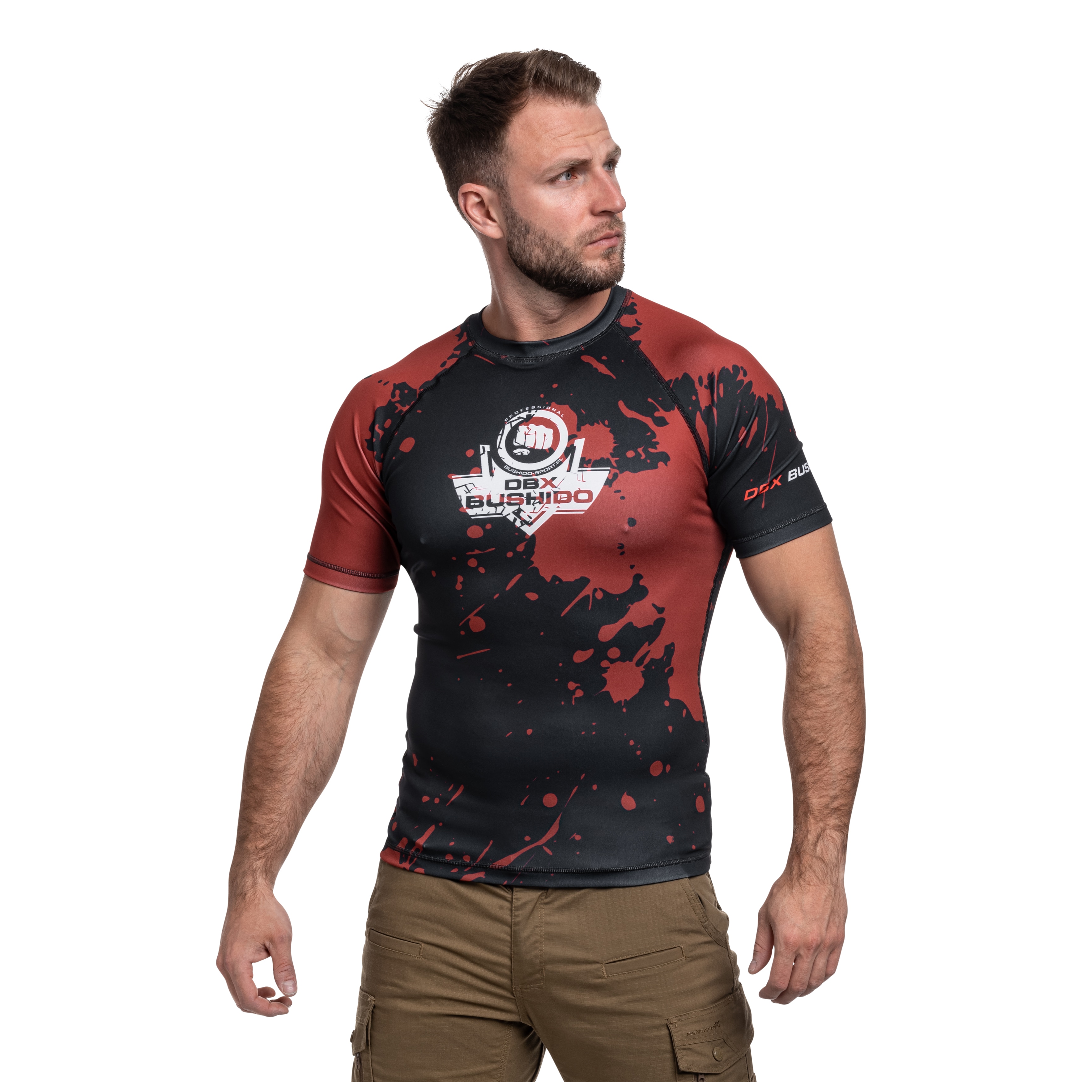 Koszulka T-shirt termoaktywna DBX Bushido Rashguard Blood