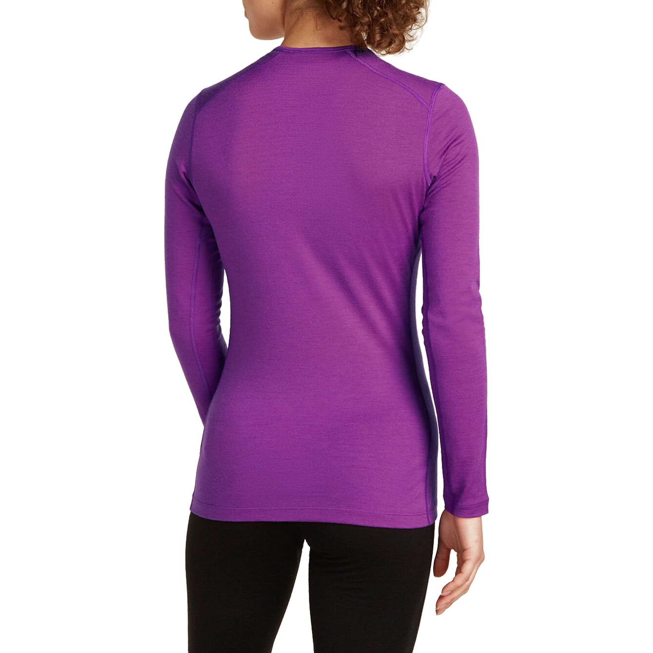Koszulka termoaktywna damska Icebreaker Merino 200 Oasis Long Sleeve Crewe Mountain Pulse Thermal - Passion