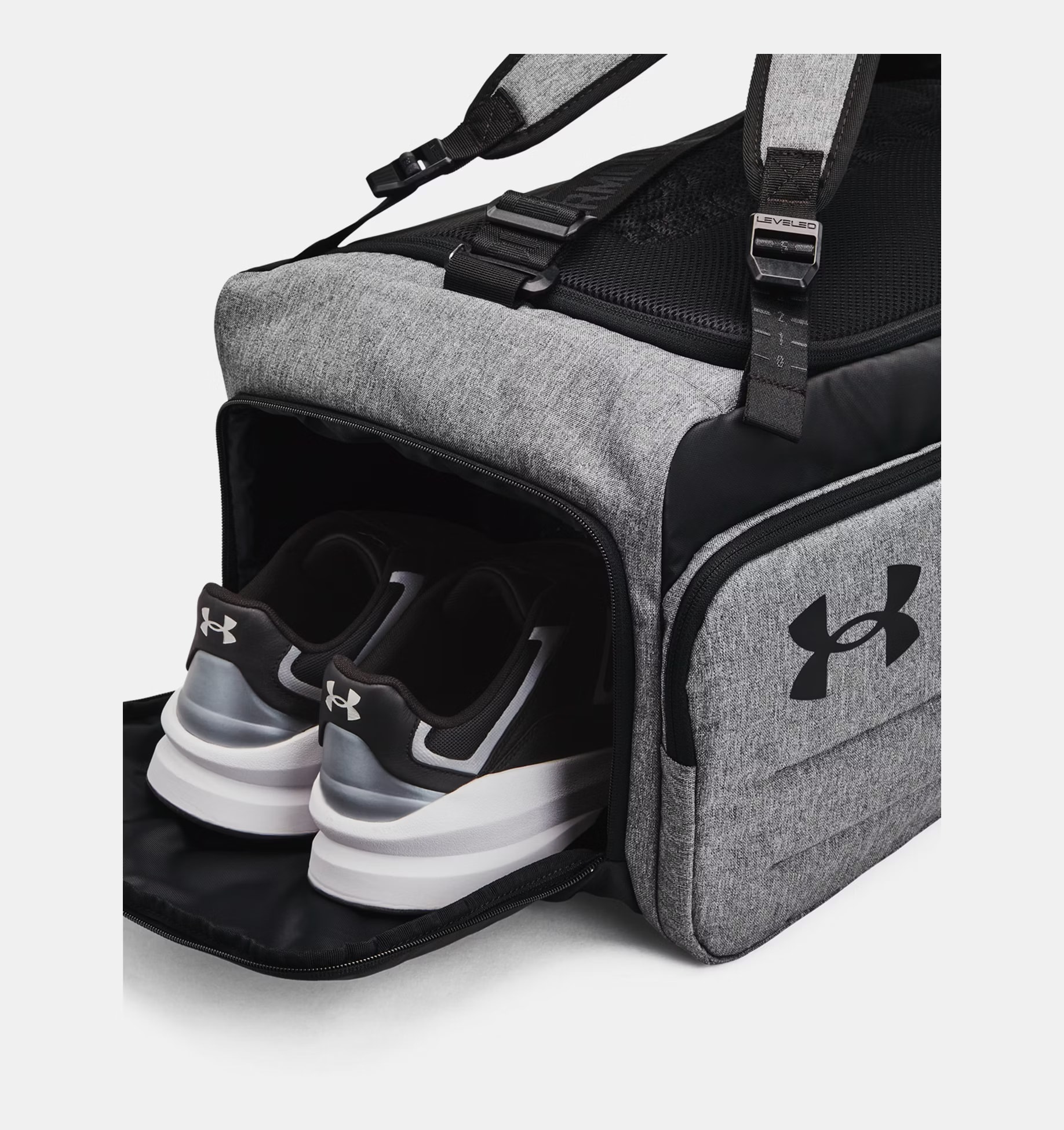 Torba Under Armour Duo BP Duffle S 50 l - Grey Heather / Black