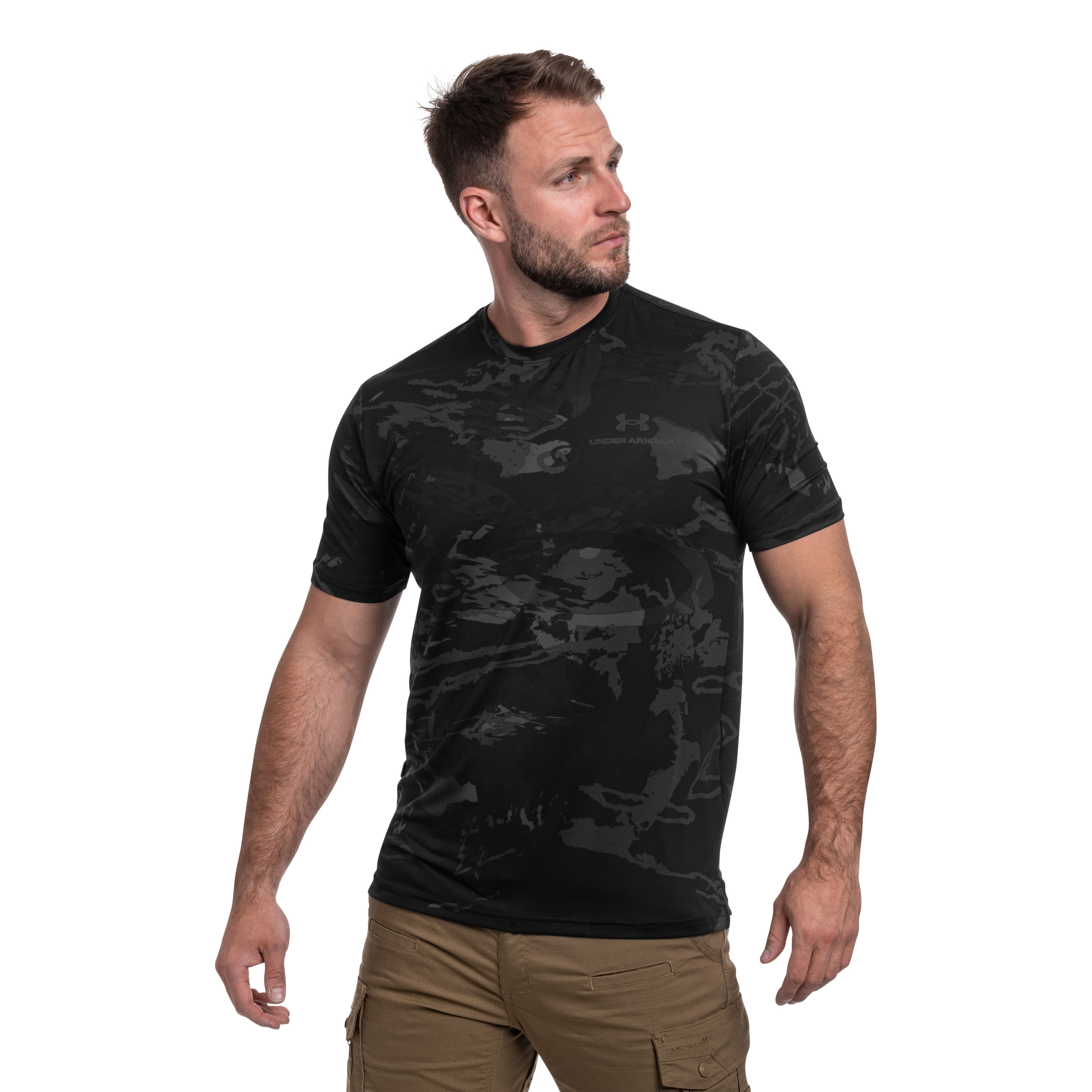Koszulka termoaktywna Under Armour Vanish Energy Printed - Black/Anthracite