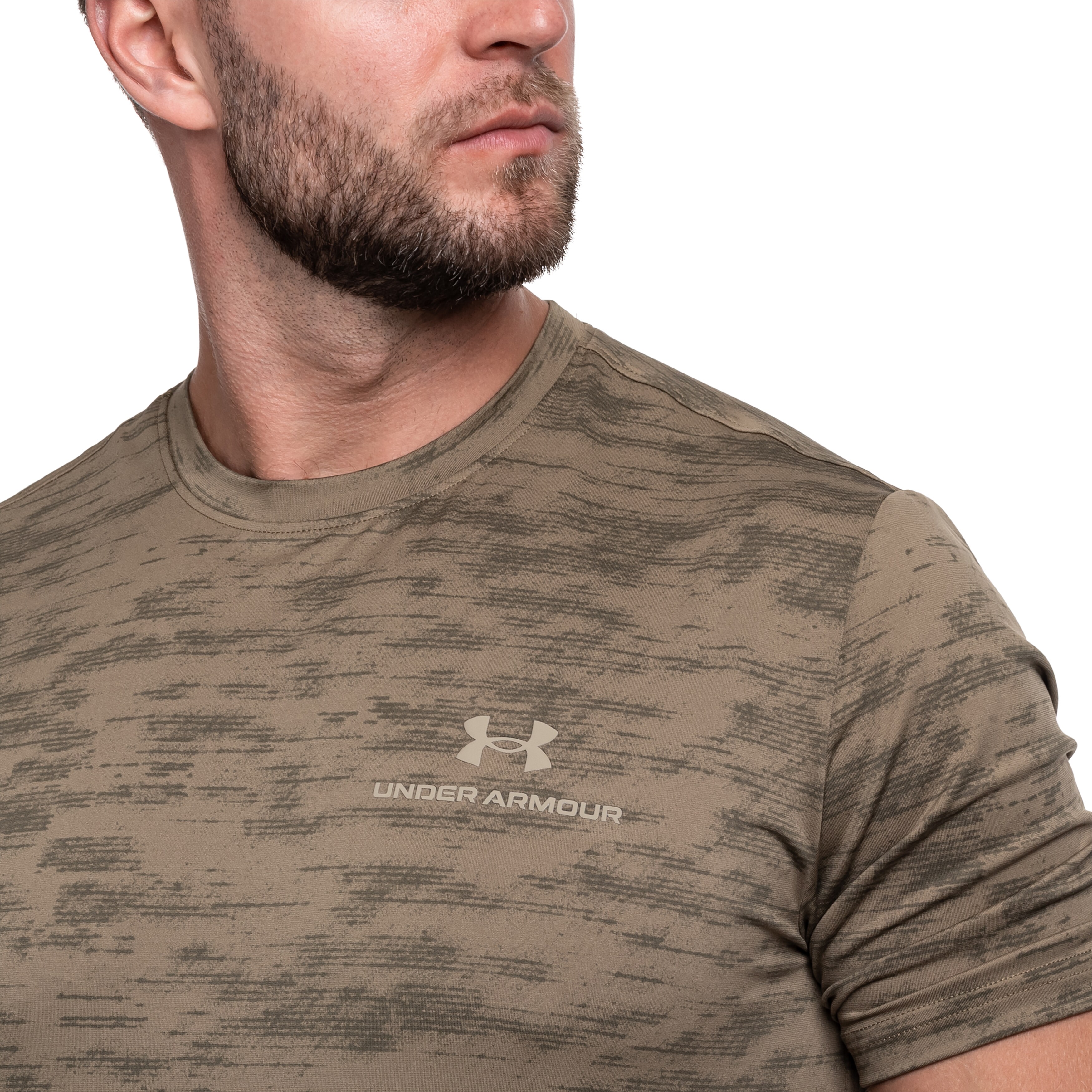 Koszulka termoaktywna Under Armour Vanish Energy Printed - Bayou/Marine OD Green
