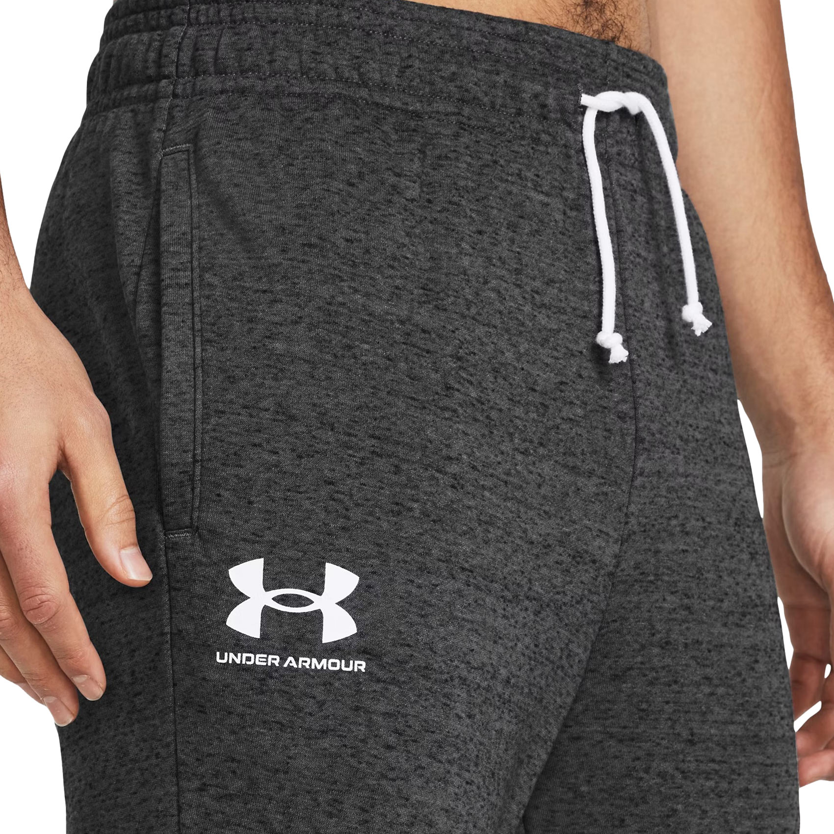 Spodnie Under Armour Rival Terry Jogger - Light Heather/Onyx White