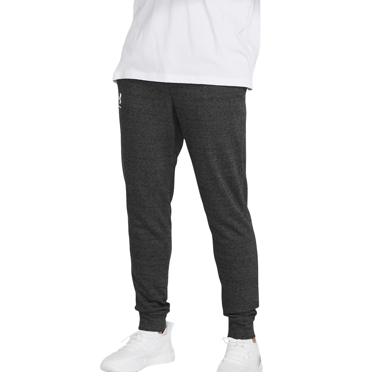Spodnie Under Armour Rival Terry Jogger - Light Heather/Onyx White