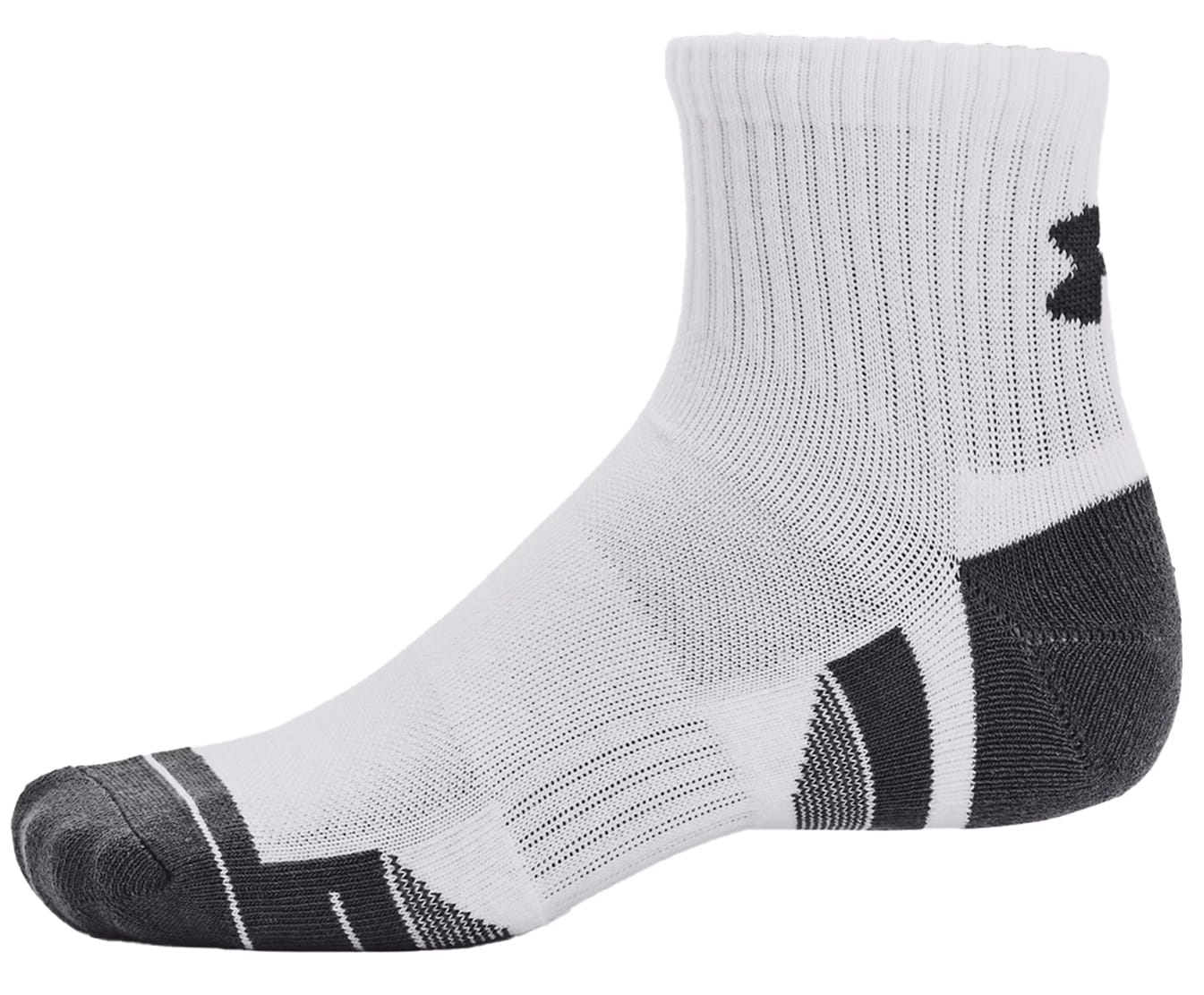 Skarpety Under Armour Performance Cotton Quarter White/Pitch Gray - 3 pary
