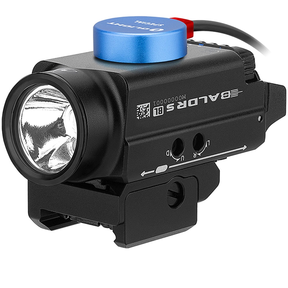 Ліхтарик для зброї з лазерним прицілом  Olight BALDR S Cool White - 800 люменів, Blue Laser