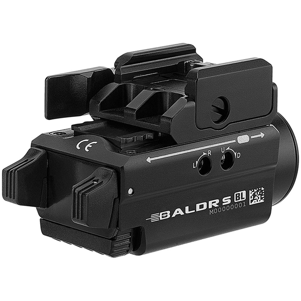 Latarka na broń z celownikiem laserowym Olight BALDR S Cool White - 800 lumenów, Blue Laser