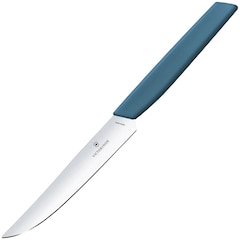 Nóż kuchenny Victorinox Swiss Modern Cornflower Blue 12 cm - gładkie ostrze z ostrym czubkiem