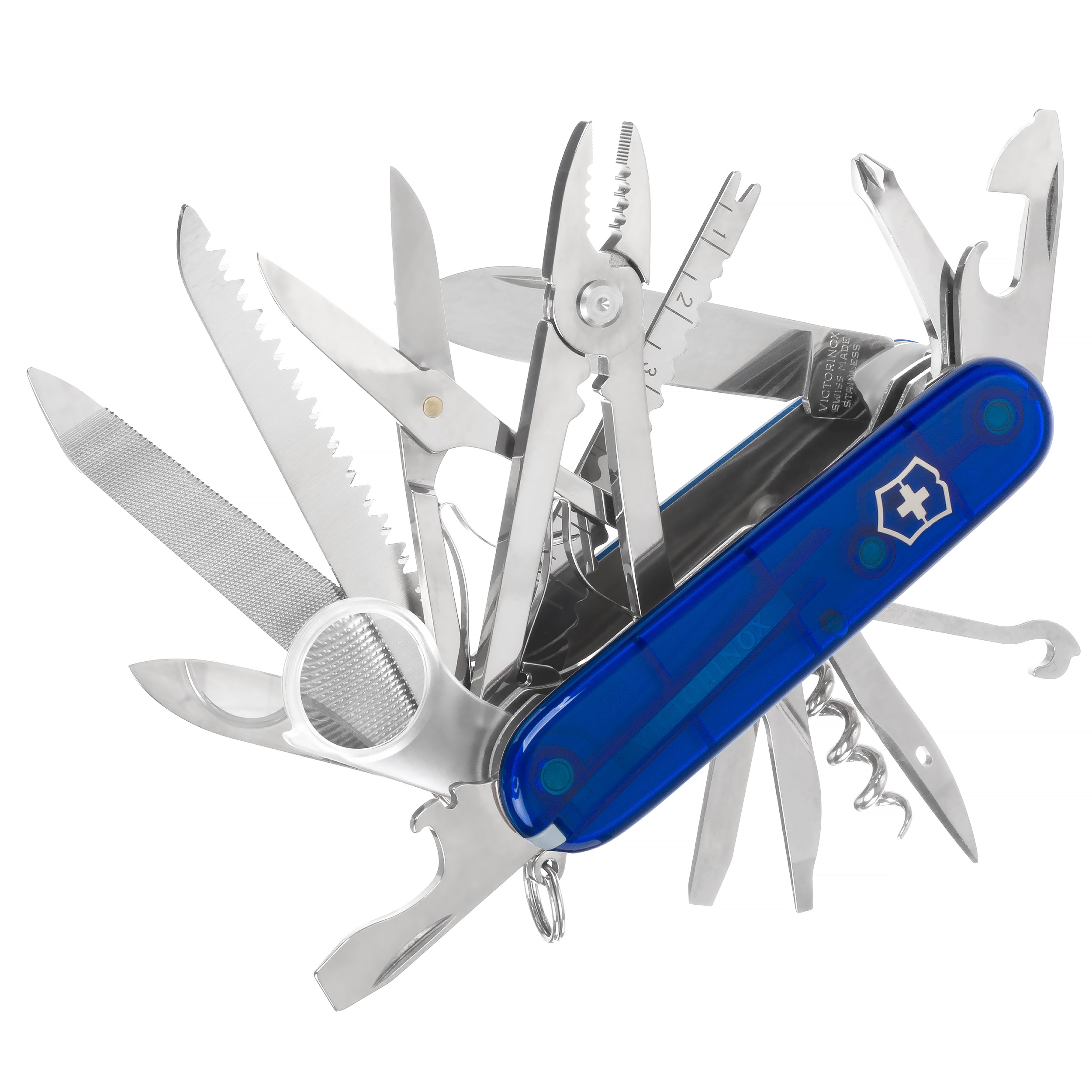 Scyzoryk Victorinox Swiss Champ - Transparent Blue