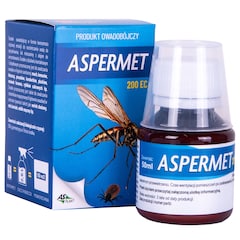 Płyn na komary, kleszcze i muchy Asplant Aspermet 200 EC z permetryną 50 ml