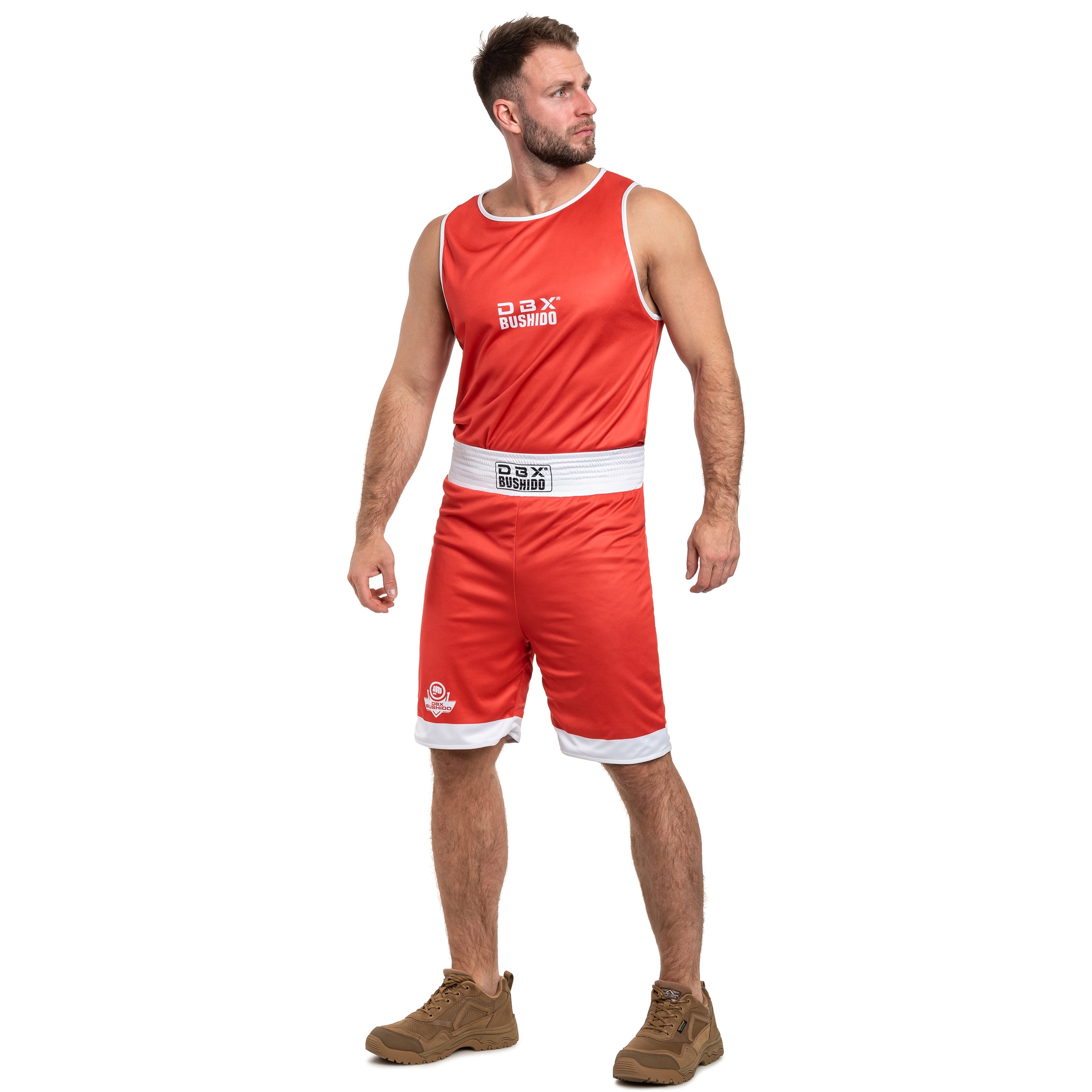 Dwustronny strój DBX Bushido do boksu - Niebieski/Czerwony