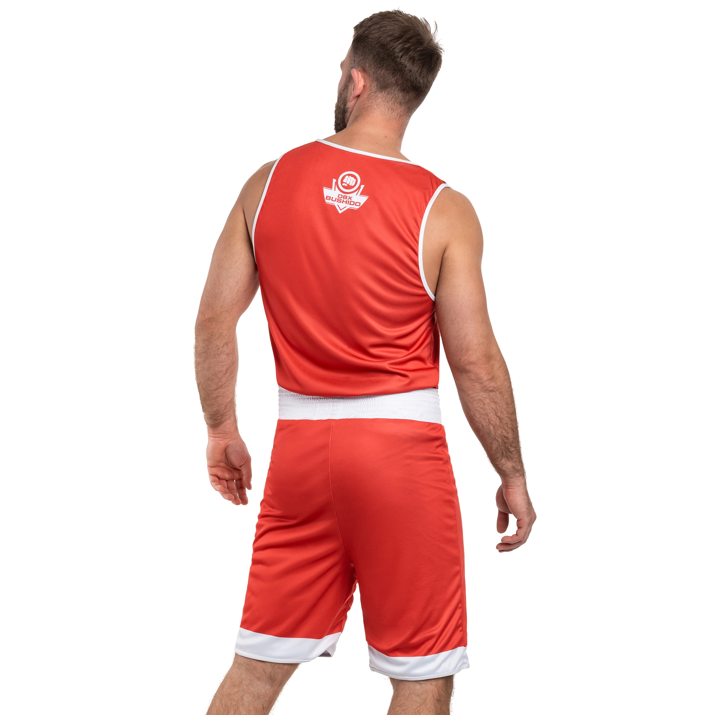 Dwustronny strój DBX Bushido do boksu - Niebieski/Czerwony