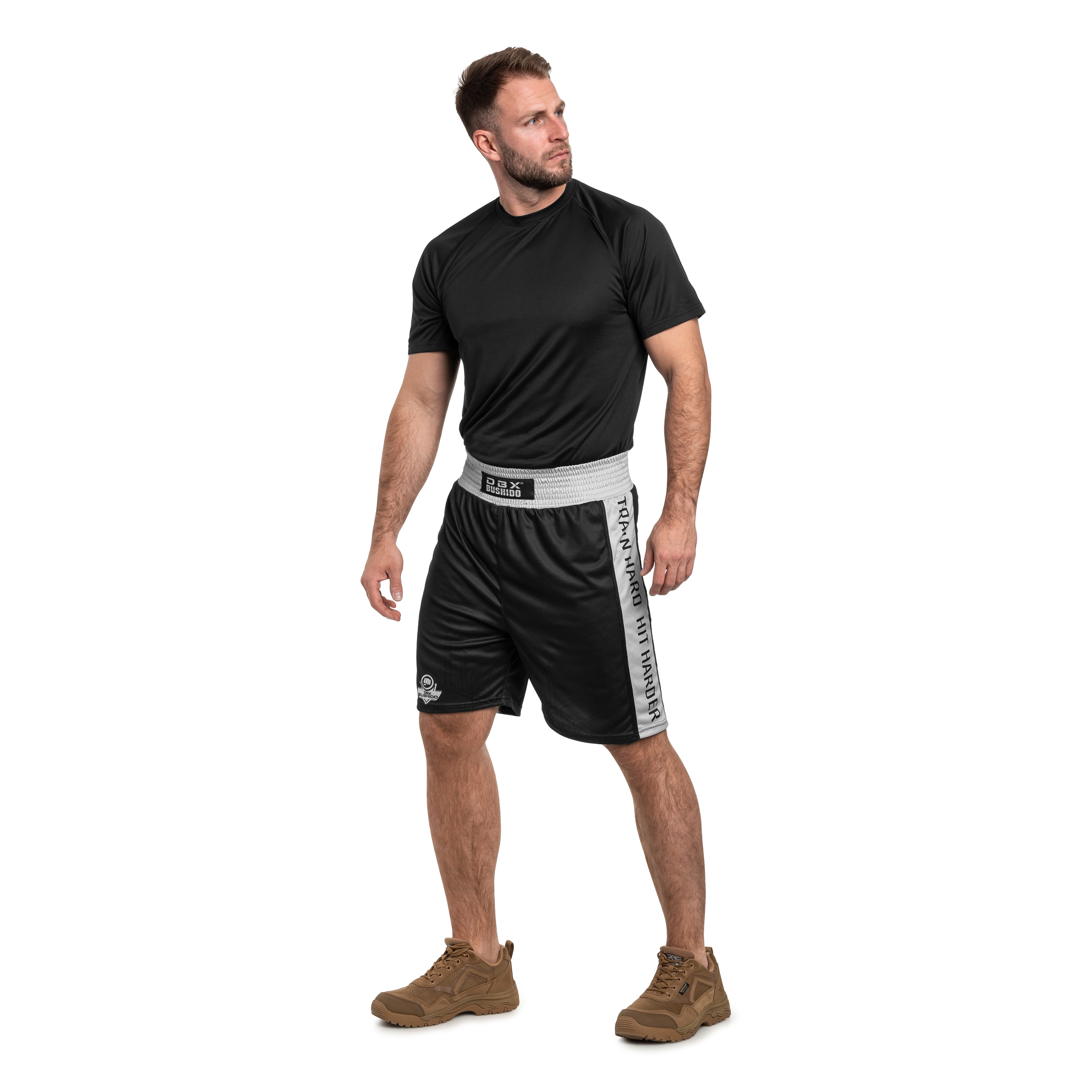 Szorty bokserskie DBX Bushido - Black/SIlver