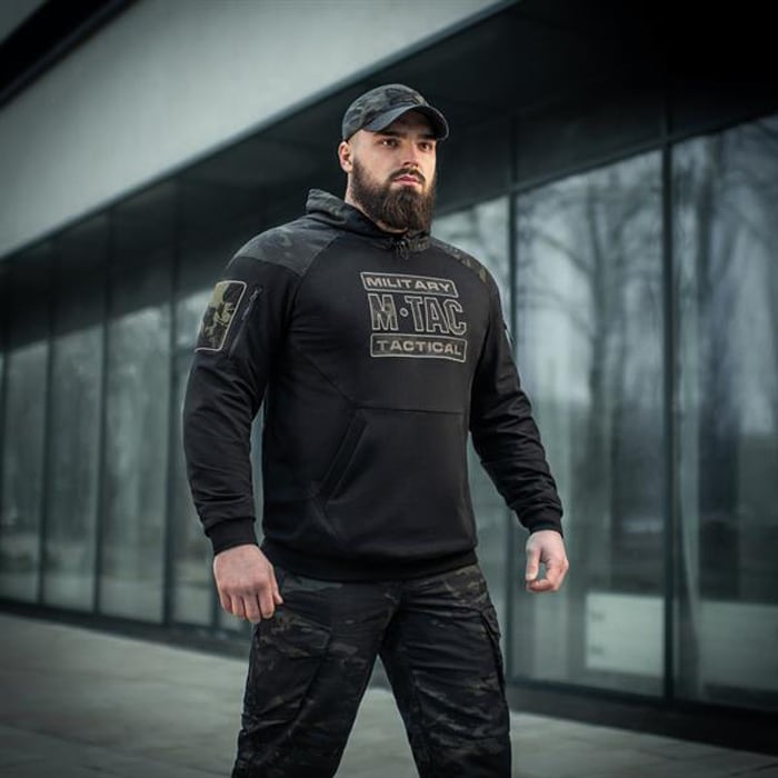 Bluza M-Tac Hoodie Combat - Black MultiCam