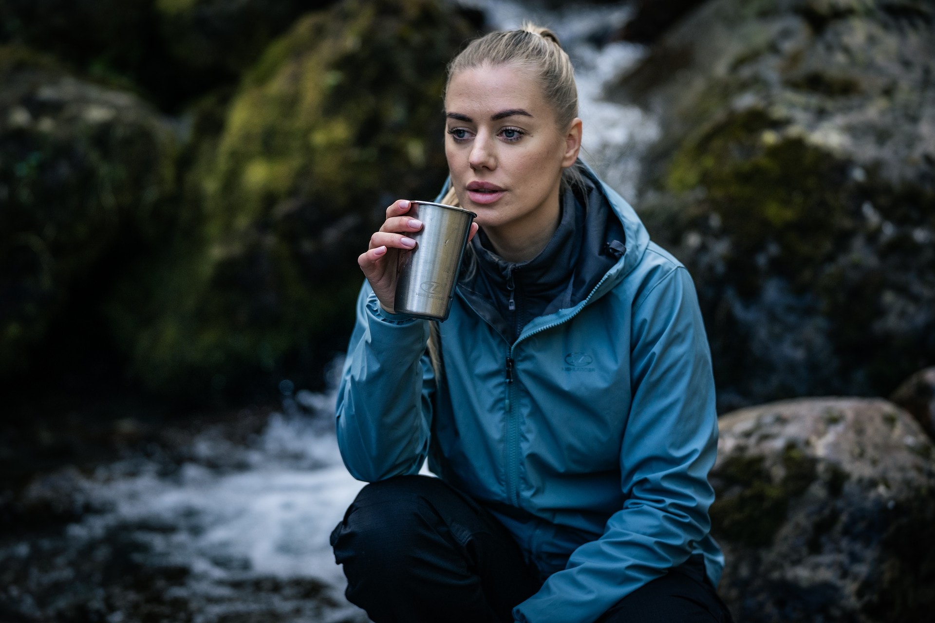 Kubek stalowy Highlander Outdoor Camp Cup 500 ml 4 szt. - Silver