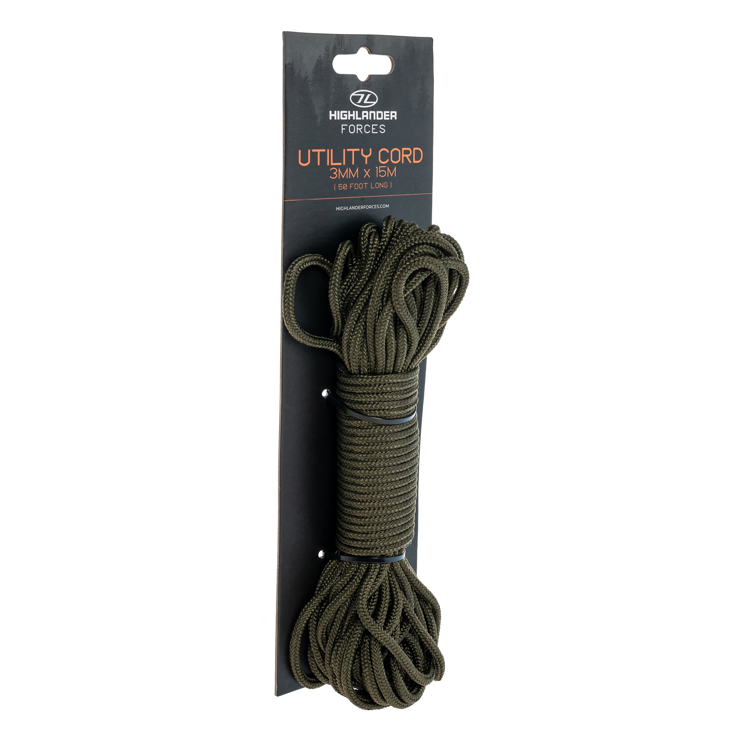 Linka Highlander Outdoor Utility 3 mm x 15 m - Olive