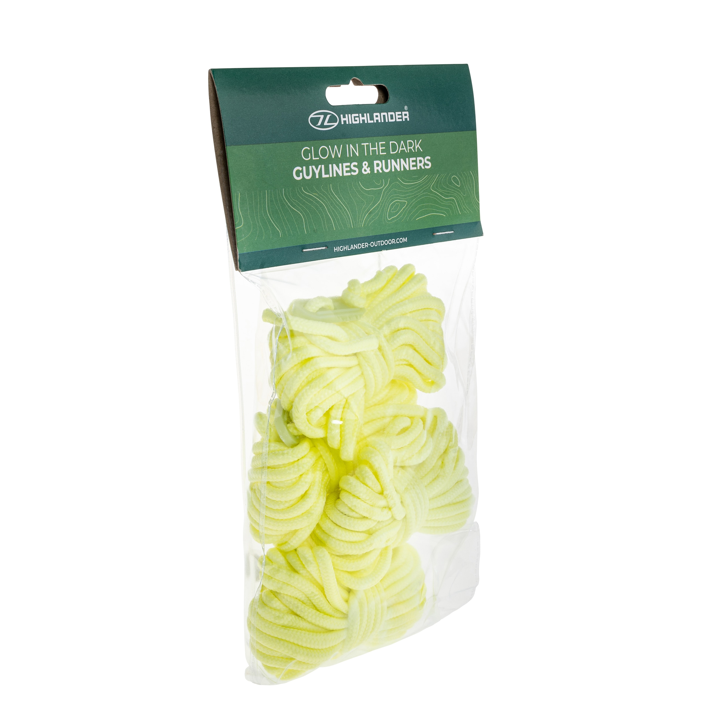 Linki fluorescencyjne Highlander Outdoor Glow In Dark do namiotu - 4 szt.