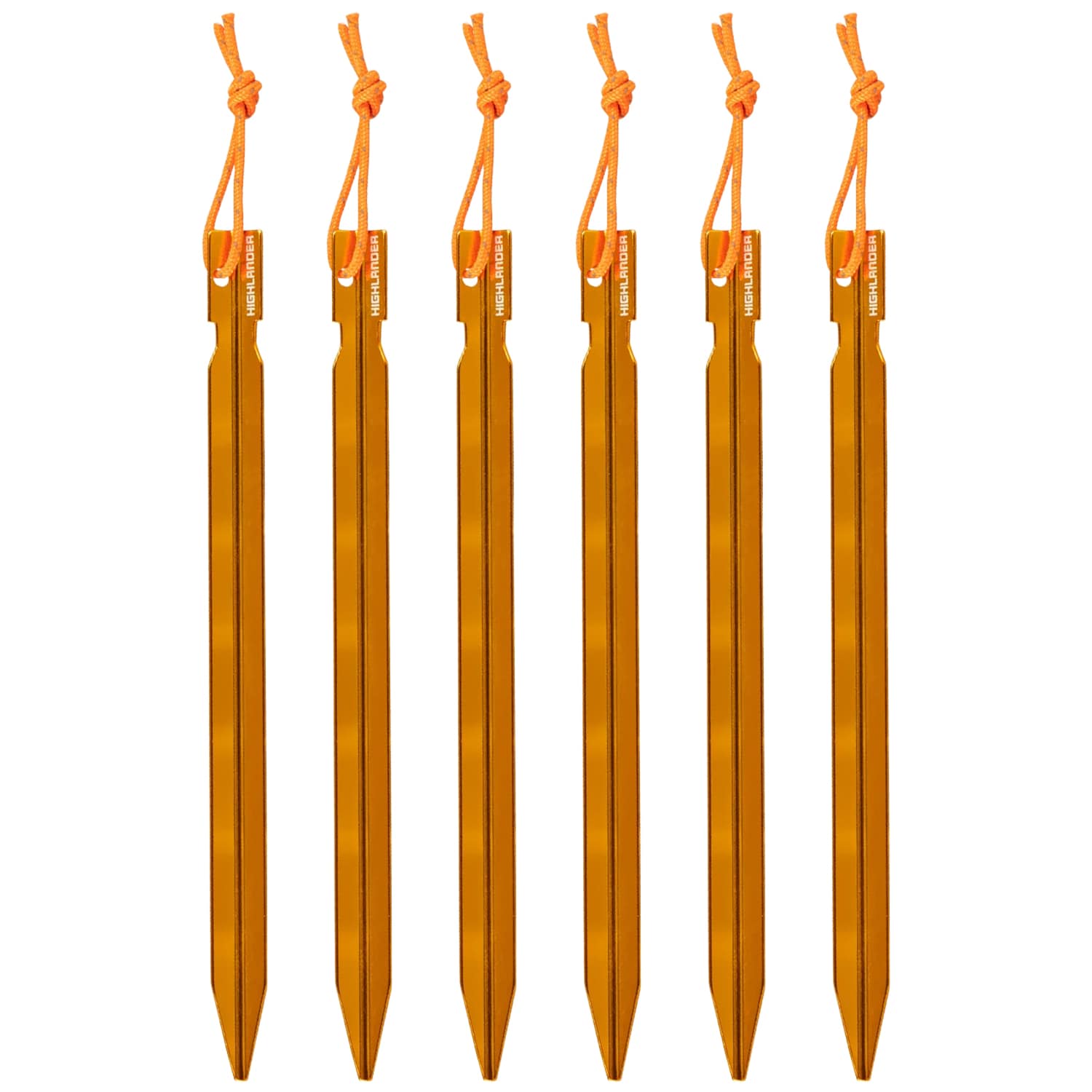 Śledzie aluminiowe Highlander Outdoor 18 cm - Orange