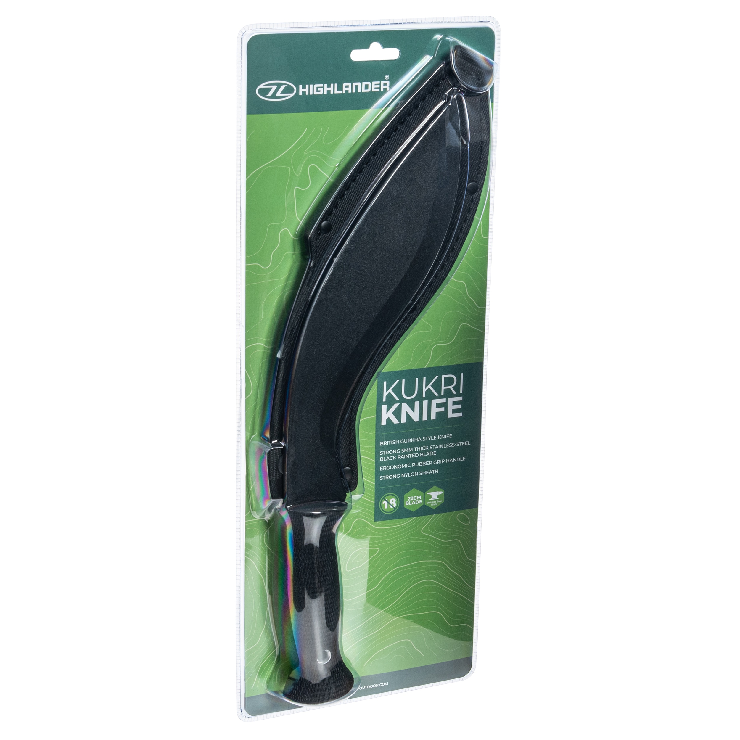 Nóż Highlander Outrdoor Kukri - Black