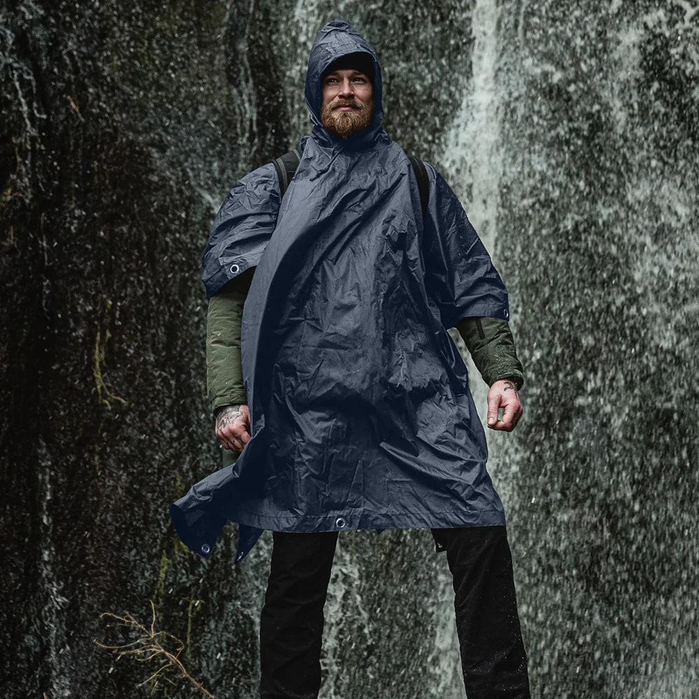 Ponczo Highlander Outdoor Adventure - Navy Blue