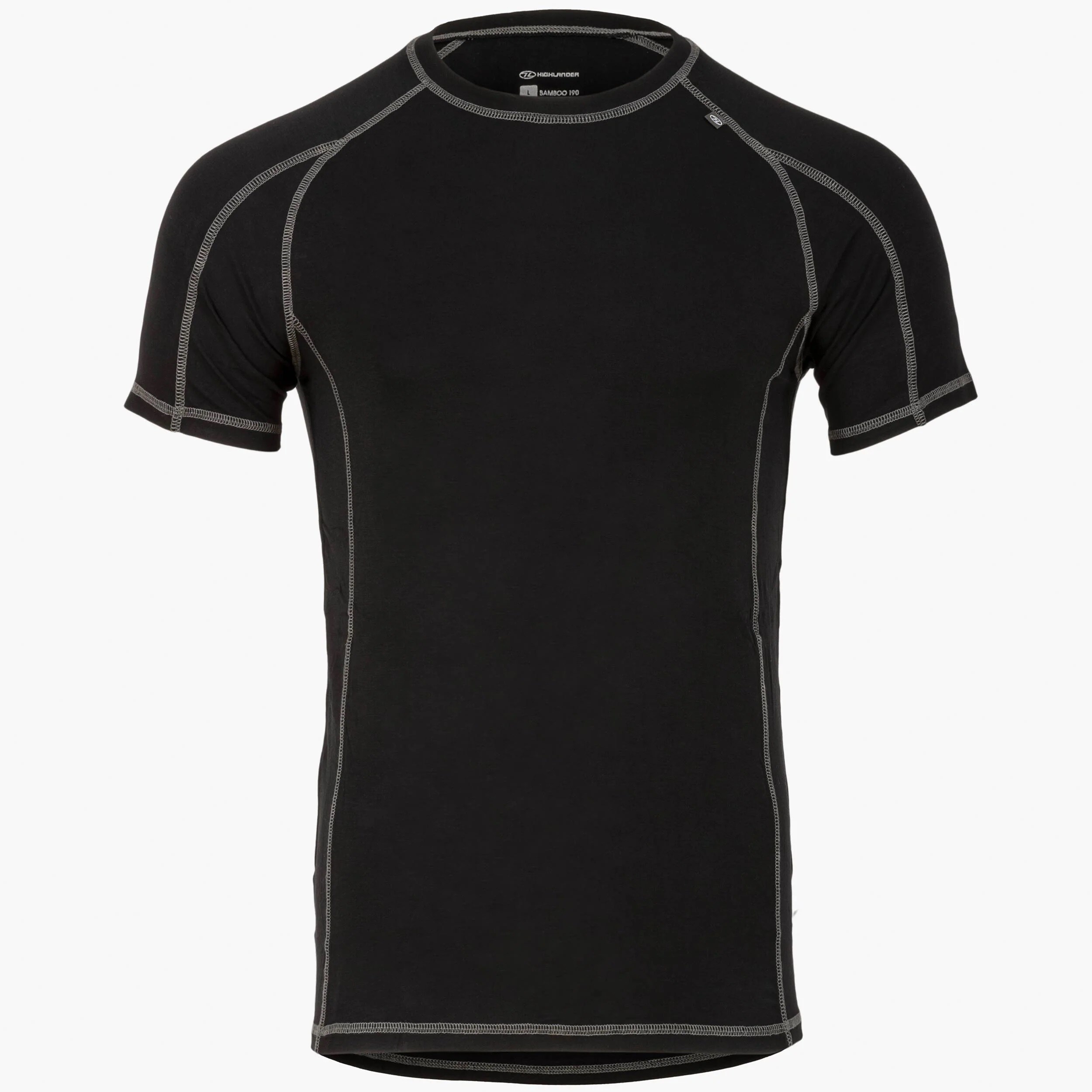 Koszulka termoaktywna Highlander Outdoor Bamboo Base Layer 190 - Black