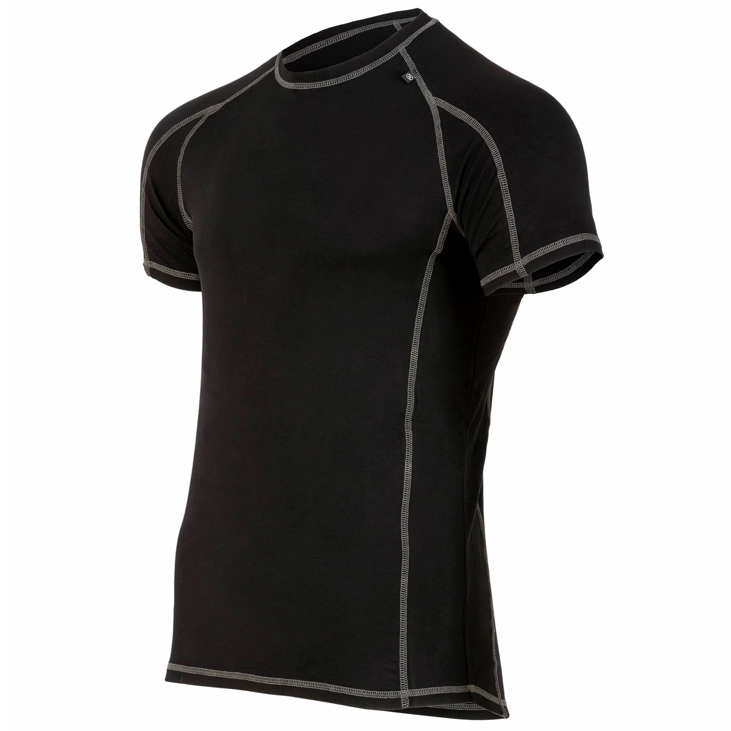 Koszulka termoaktywna Highlander Outdoor Bamboo Base Layer 190 - Black
